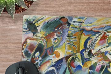 MuchoWow Gaming Mauspad Improvisation Klamm - Kandinsky (1-St), Mousepad mit Rutschfester Unterseite, Gaming, 40x40 cm, XXL, Großes