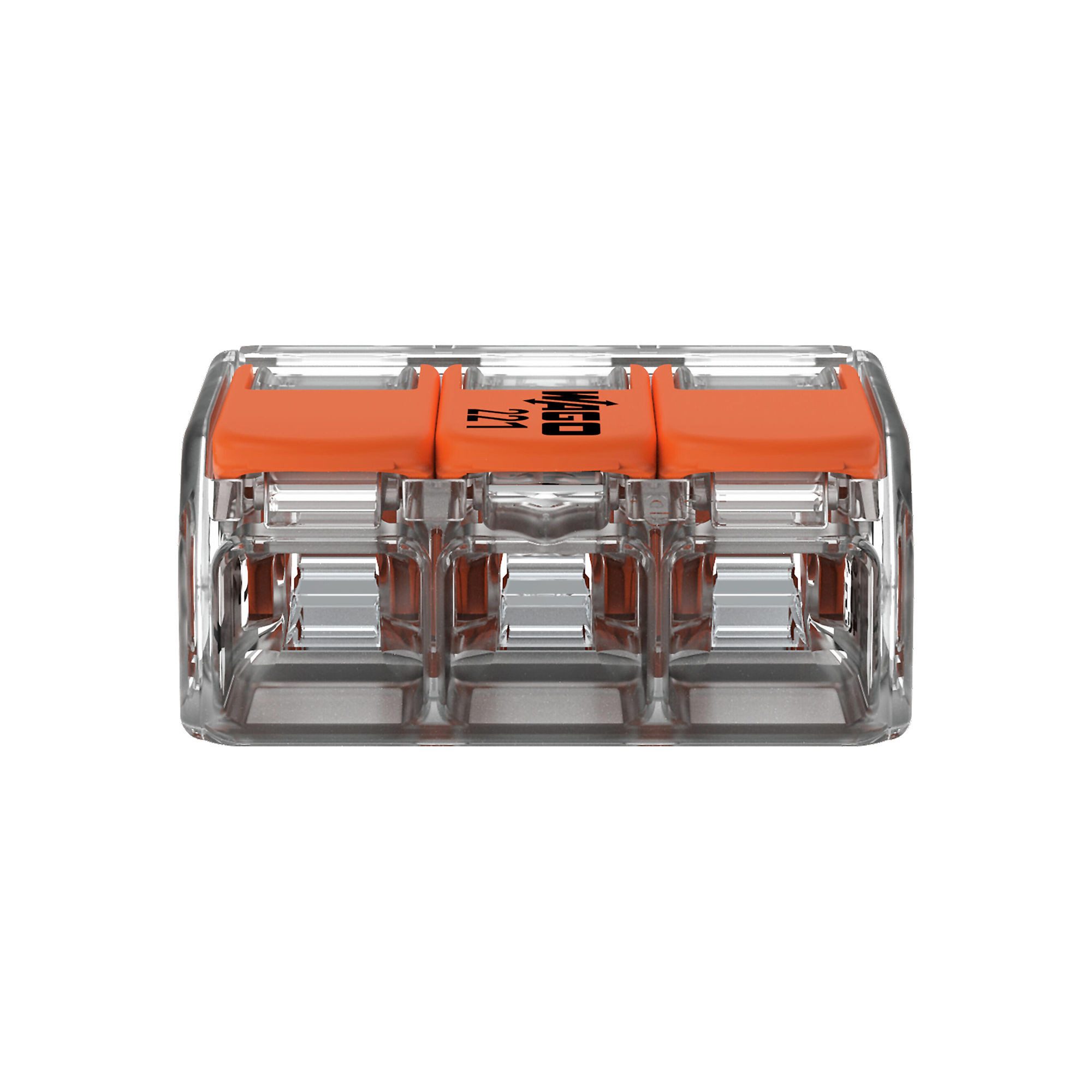 tecuro Klemmen 10x COMPACT-Verbindungsklemme 221-41x - für alle Kabel bis 4 mm²