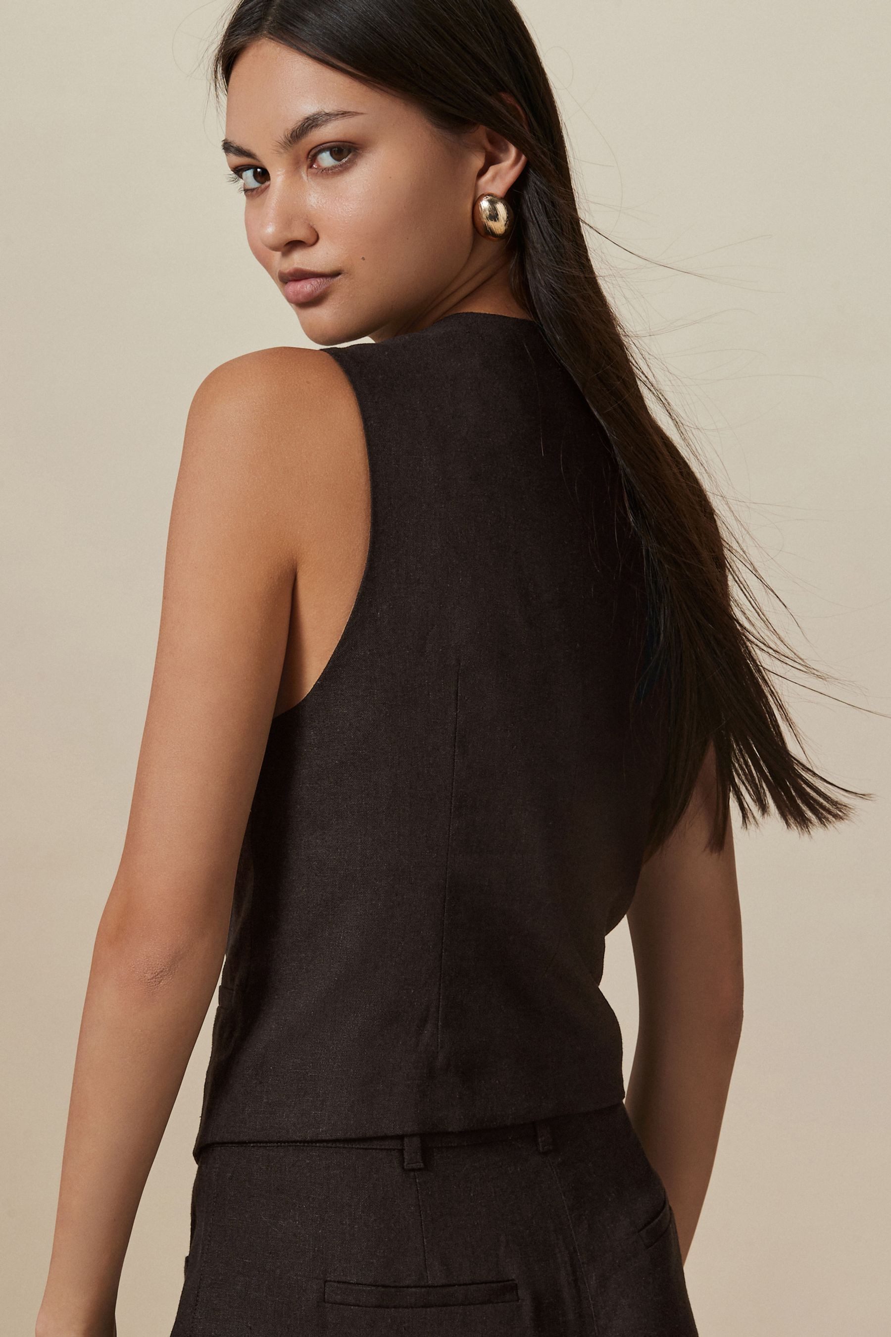 Next Anzugweste Weste mit Leinenanteil (1-tlg) günstig online kaufen