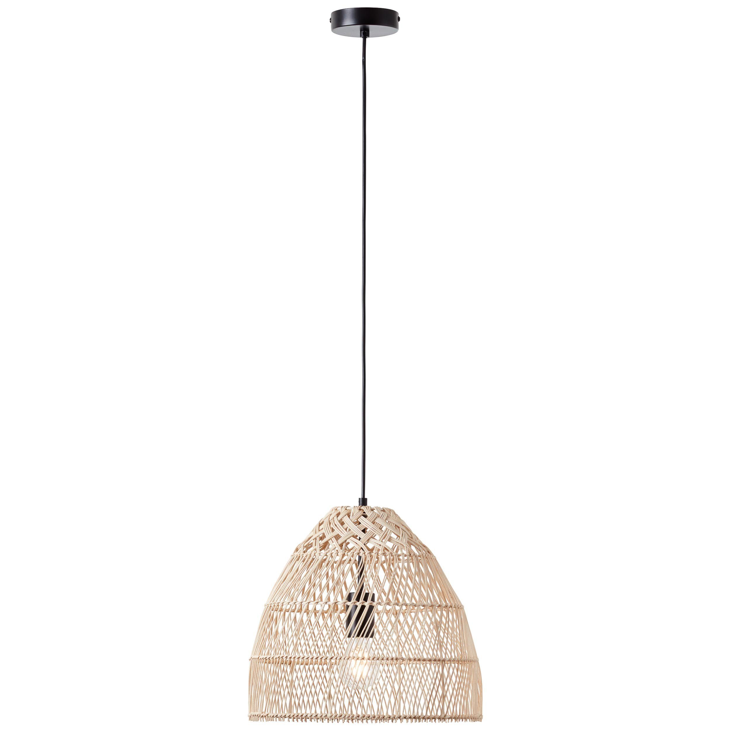 Brilliant Pendelleuchte Minster, ohne Leuchtmittel, Hängelampe 35cm natur/weiß