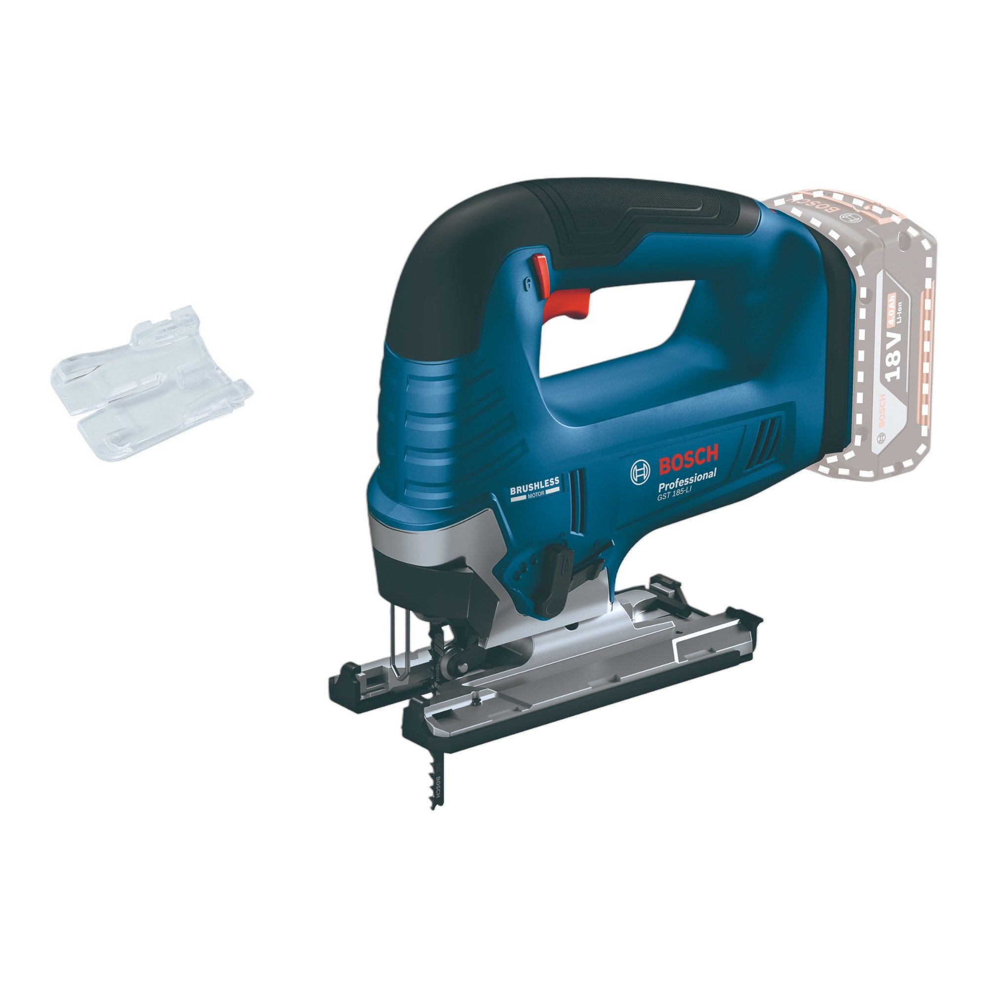 Bosch Professional Kompakt-Handkreissäge GST 185-Li Stichsäge 18V 125 mm (06015B3021) - ohne Akku, ohne Lader