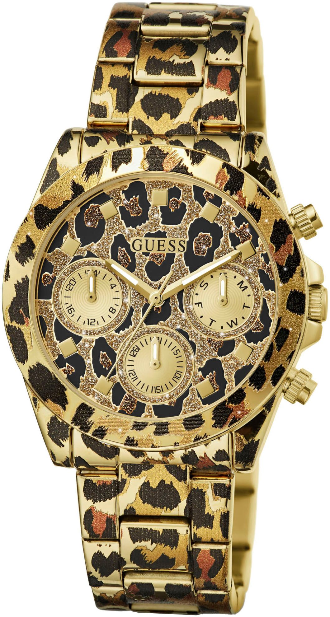 Guess Multifunktionsuhr LEOPARDESS GW0751L1, Quarzuhr, Armbanduhr, Damenuhr günstig online kaufen