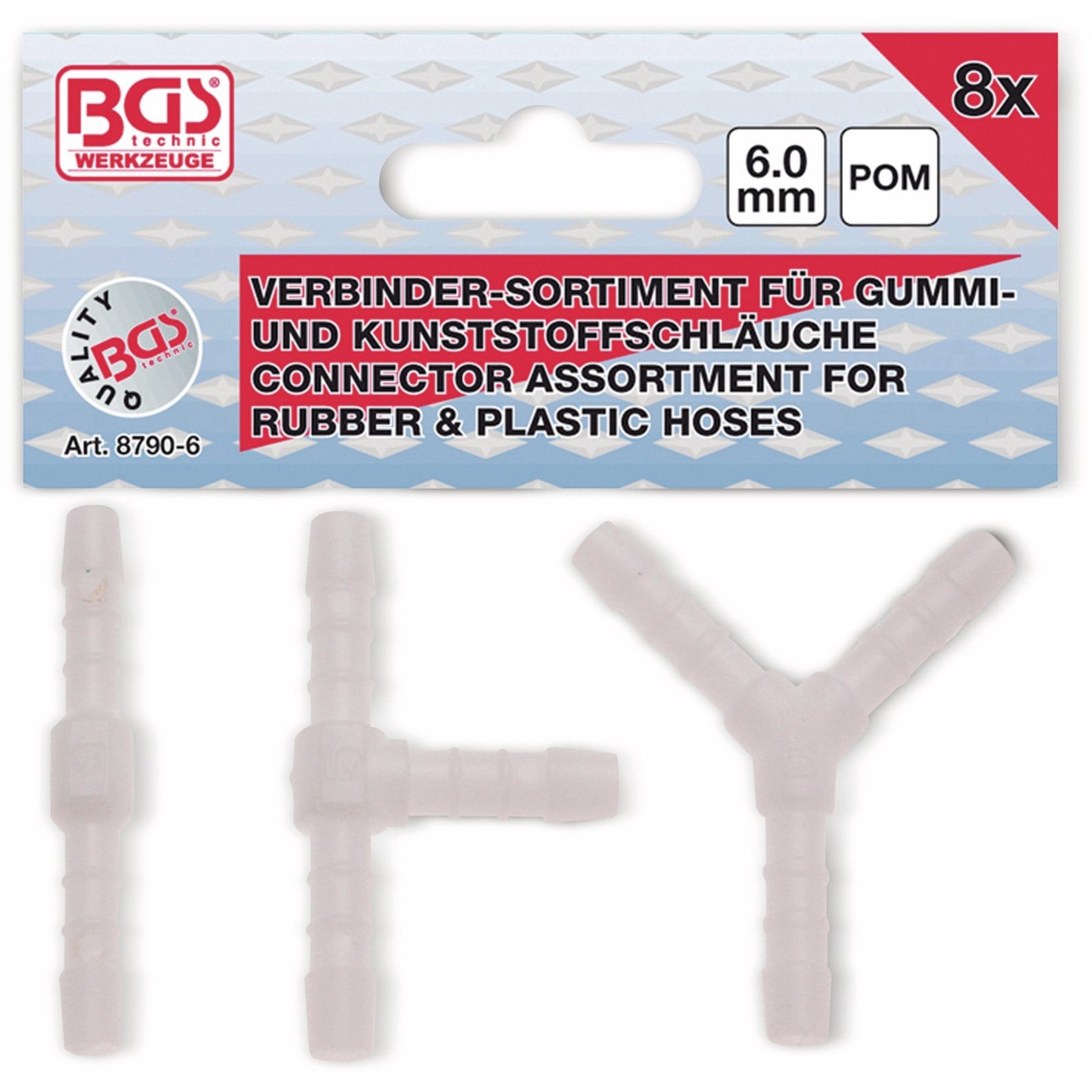 Thumbnail - BGS technic Schlauchverbinder BGS TECHNIC Schlauch-Verbinder-Sortiment 6 mm