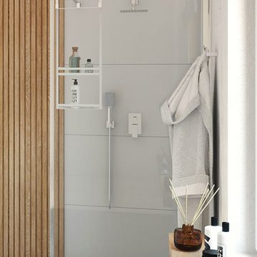 Lomadox Badarmatur ANEMON-30 Unterputz-Duschsystem Duschgarnitur modern in silber