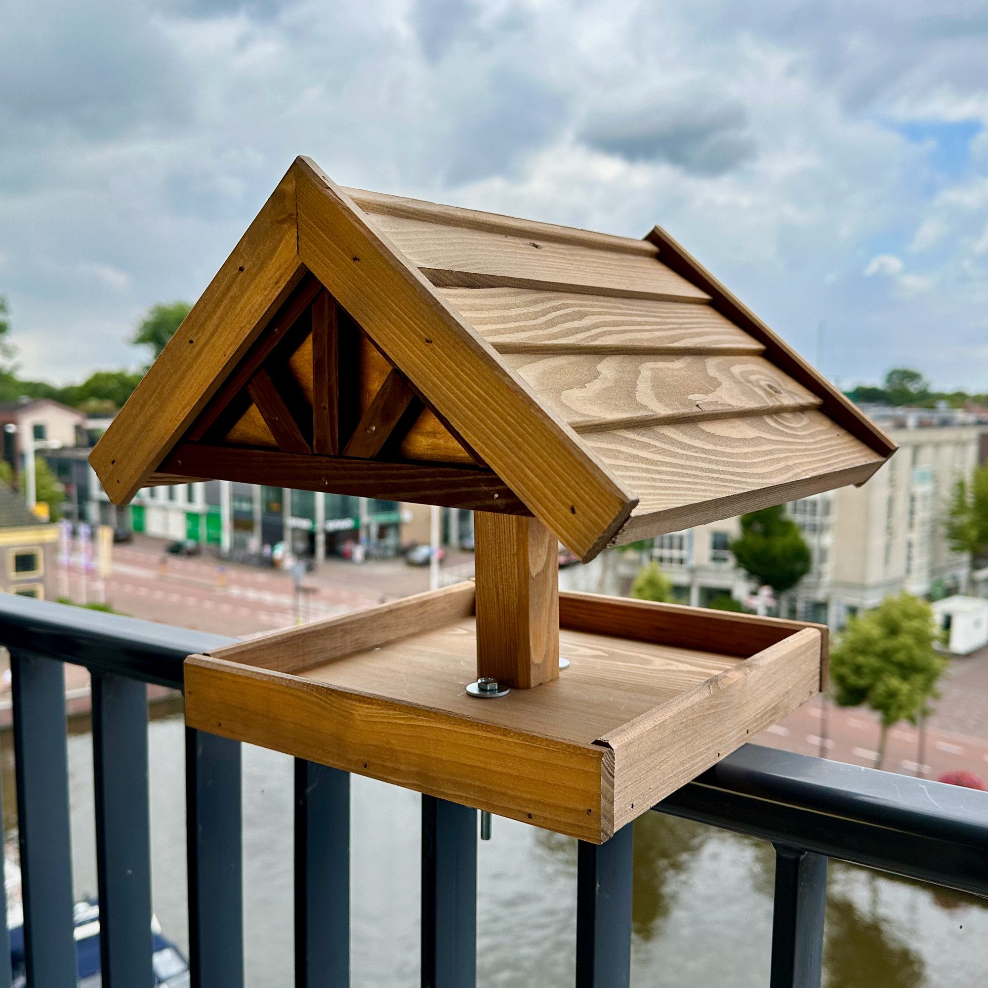 gartenetage Vogelhaus Balkon-Vogelfutterstelle, wetterfest, Handarbeit und einfache Installation