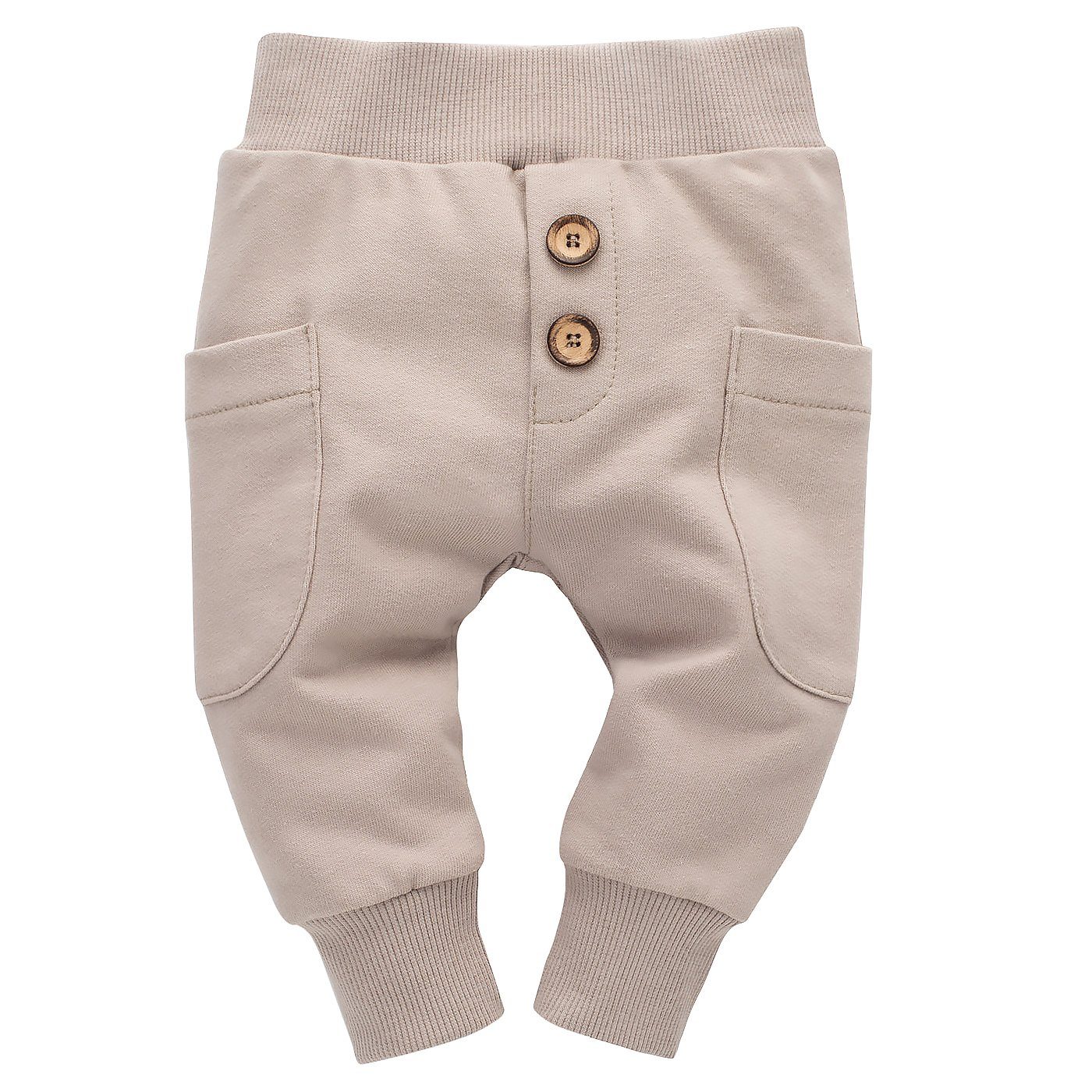 PINOKIO Pumphose Babyhose Schlupfhose mit Taschen Jungen & Mädchen (1-tlg) Bio-Baumwolle & Seitentaschen