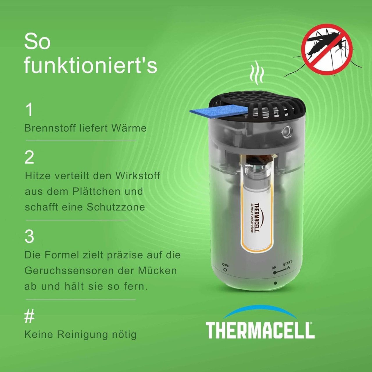 ThermaCell Insektenabwehrgerät Thermacell Mückenabwehr-Verdampfer Protect