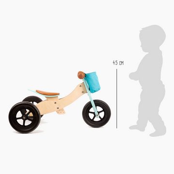 Small Foot Laufrad Laufrad und -dreirad Maxi Türkis 10 Zoll Zoll, kann zum Trike oder Laufdreirad umgebaut werden