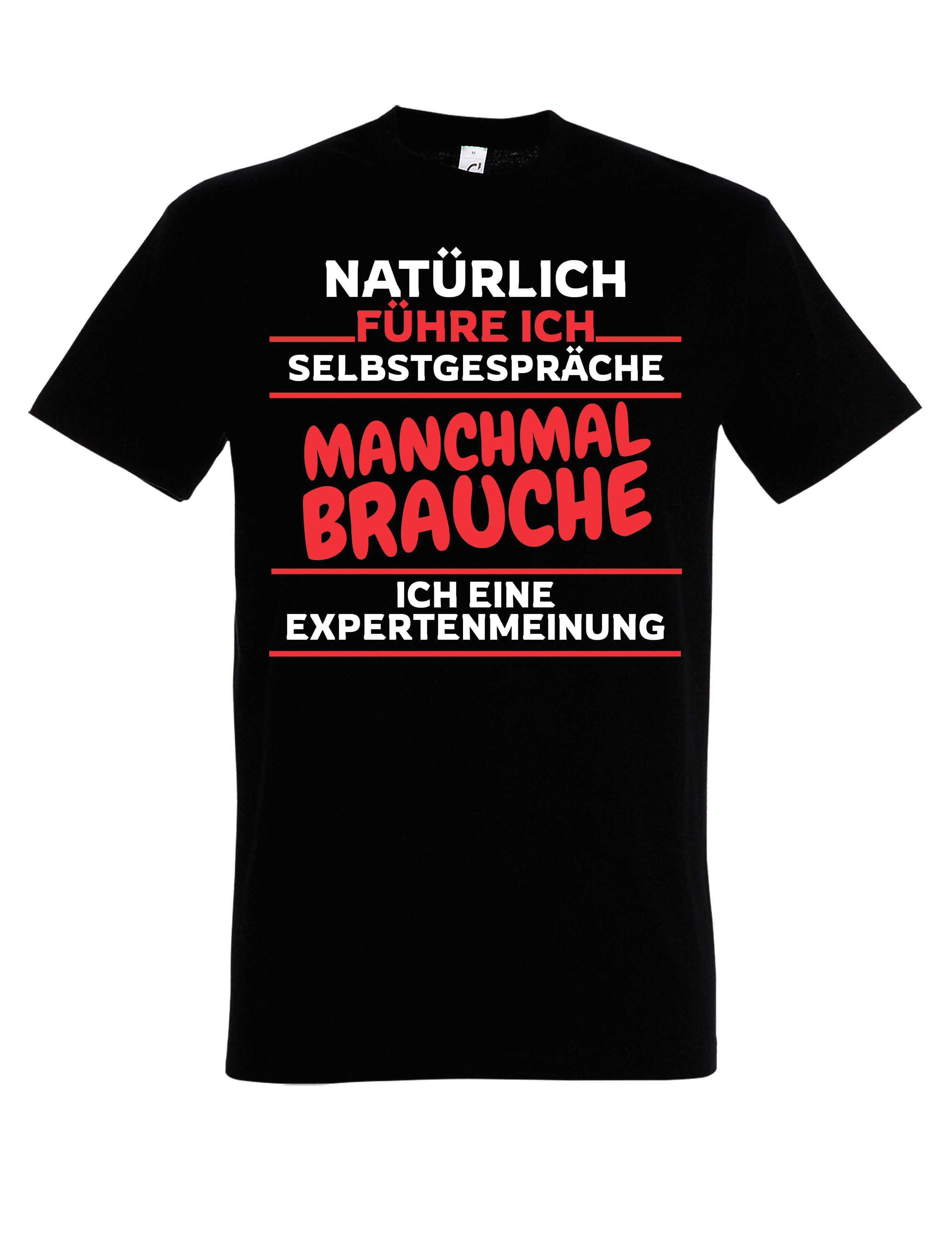 Youth Designz T-Shirt "Selbstgespräche" Herren T-Shirt mit lustigen Print Geschenk Statement mit witzigen Motiv für Männer