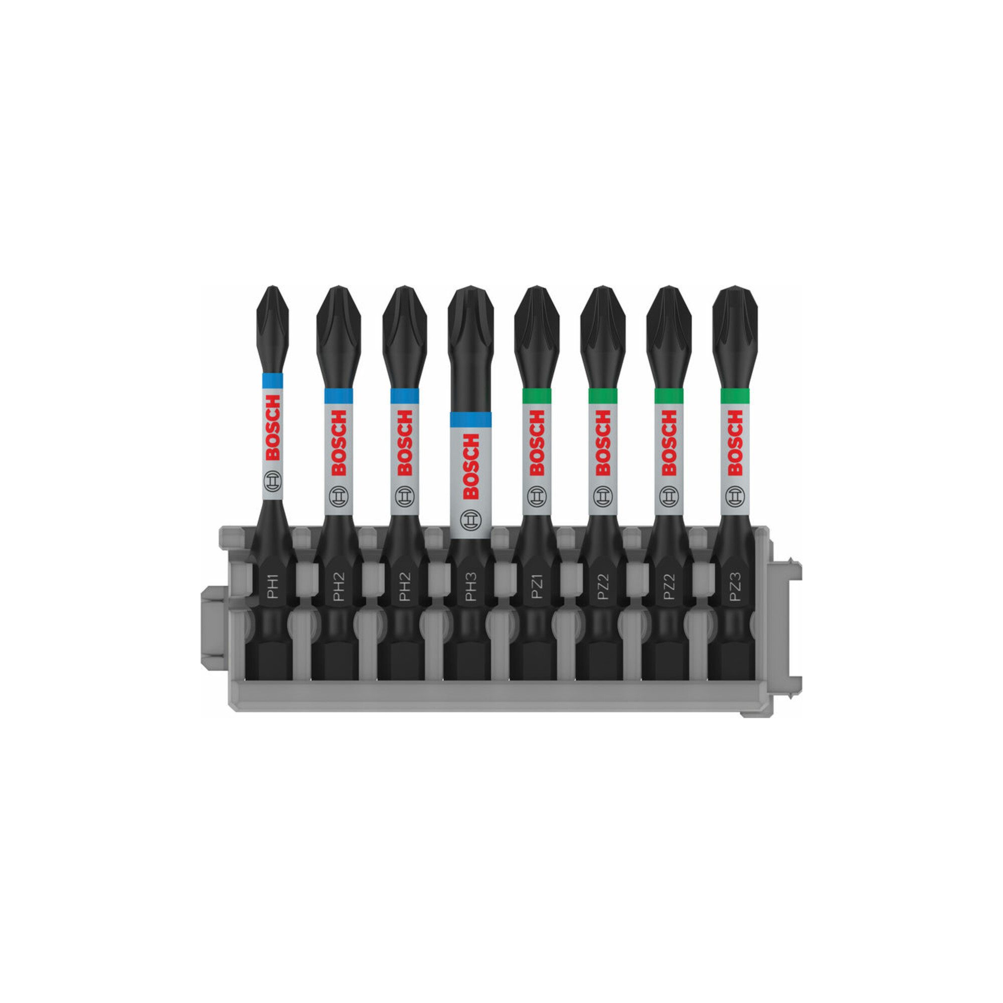 Bosch Professional Bit-Set Bosch Schrauberbit-Set Impact Control 8-teilig PH1 3x PH2 PH3 2 x PZ2