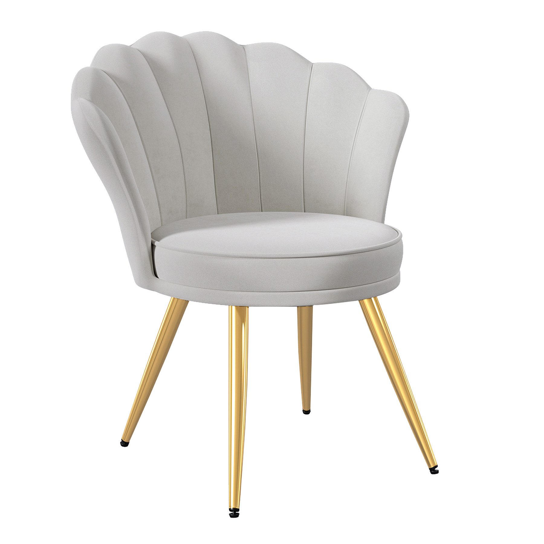 HawthyHome Esszimmerstuhl Samtgepolsterter Stuhl mit Rückenlehne, Armlehnen günstig online kaufen