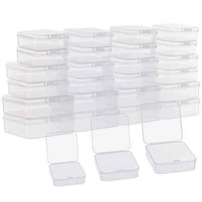 Belle Vous Aufbewahrungsbox 27er Set Aufbewahrungsboxen, 27er Set Transparente Plastikboxen für Bastelzubehör