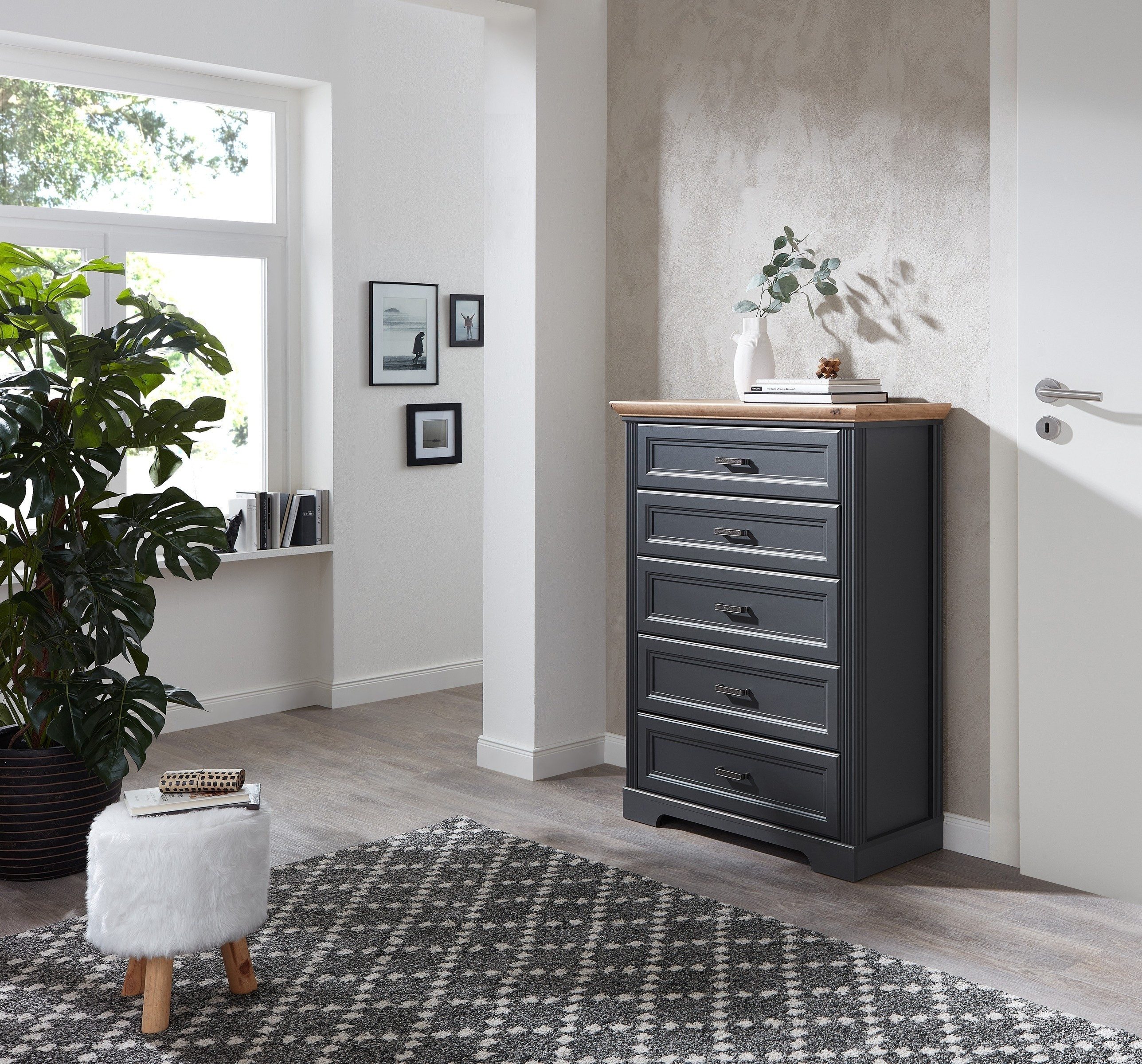 Innostyle Schubkastenkommode in Artisan/graphit mit 5 Schubladen (BxHxT: 93x121x41 cm)