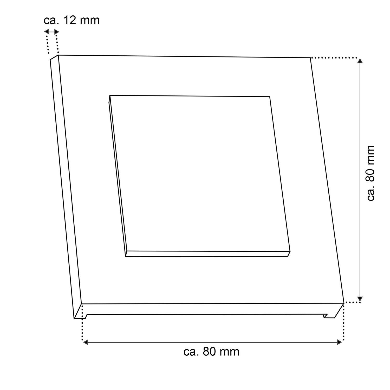 Wifi DUPLEX Treppenbeleuchtung LEDANDO Schalterdose für Warmwe LED eckig LED RGB + Einbaustrahler