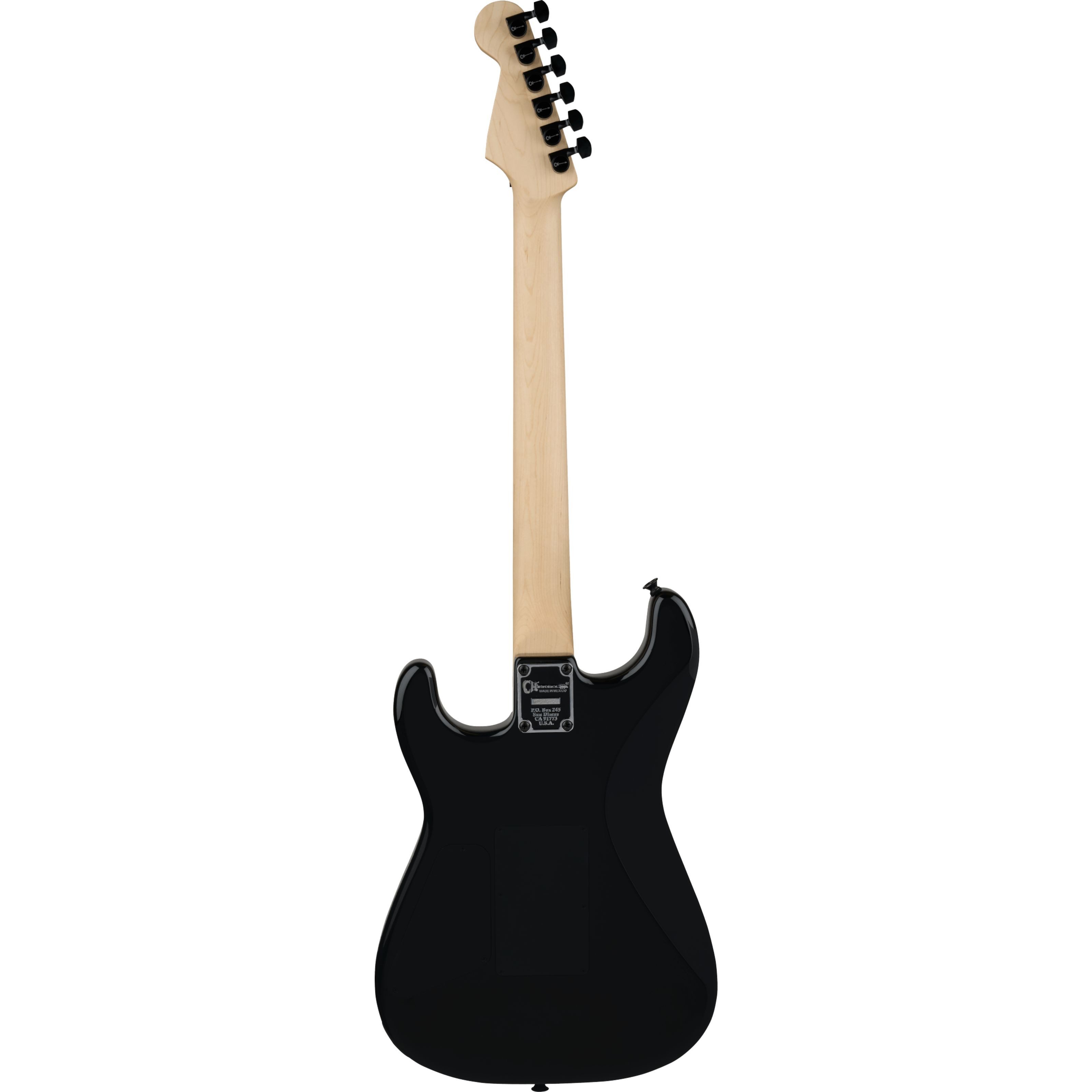 Charvel E-Gitarre, E-Gitarren, ST-Modelle, Pro-Mod San Dimas Style 1 HH FR MPL Gloss Black - E-Gitarre