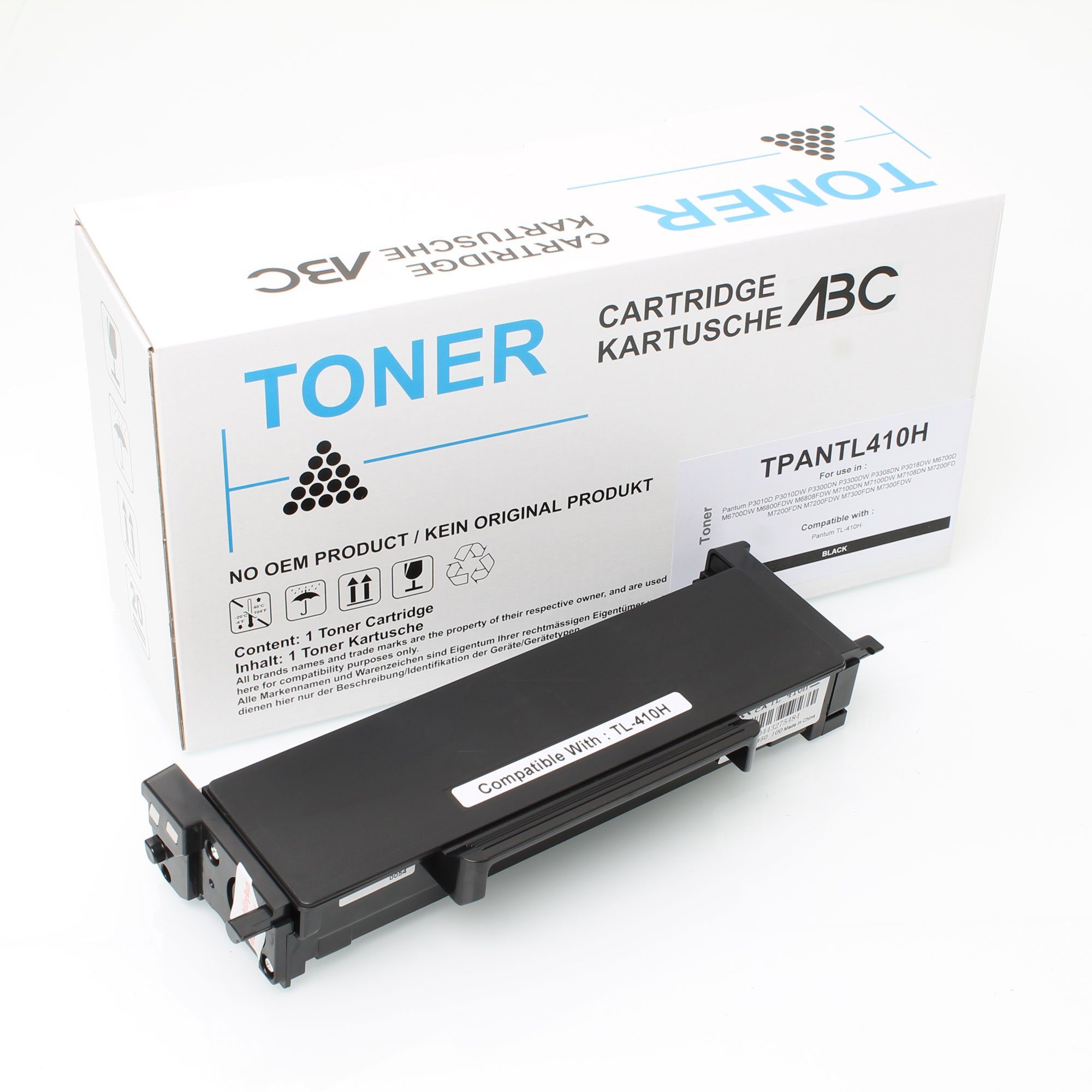 ABC Tonerkartusche, Kompatibler Toner XL 3000 Seiten für Pantum P3010 P3300 P3308 P3018 | Tonerpatronen