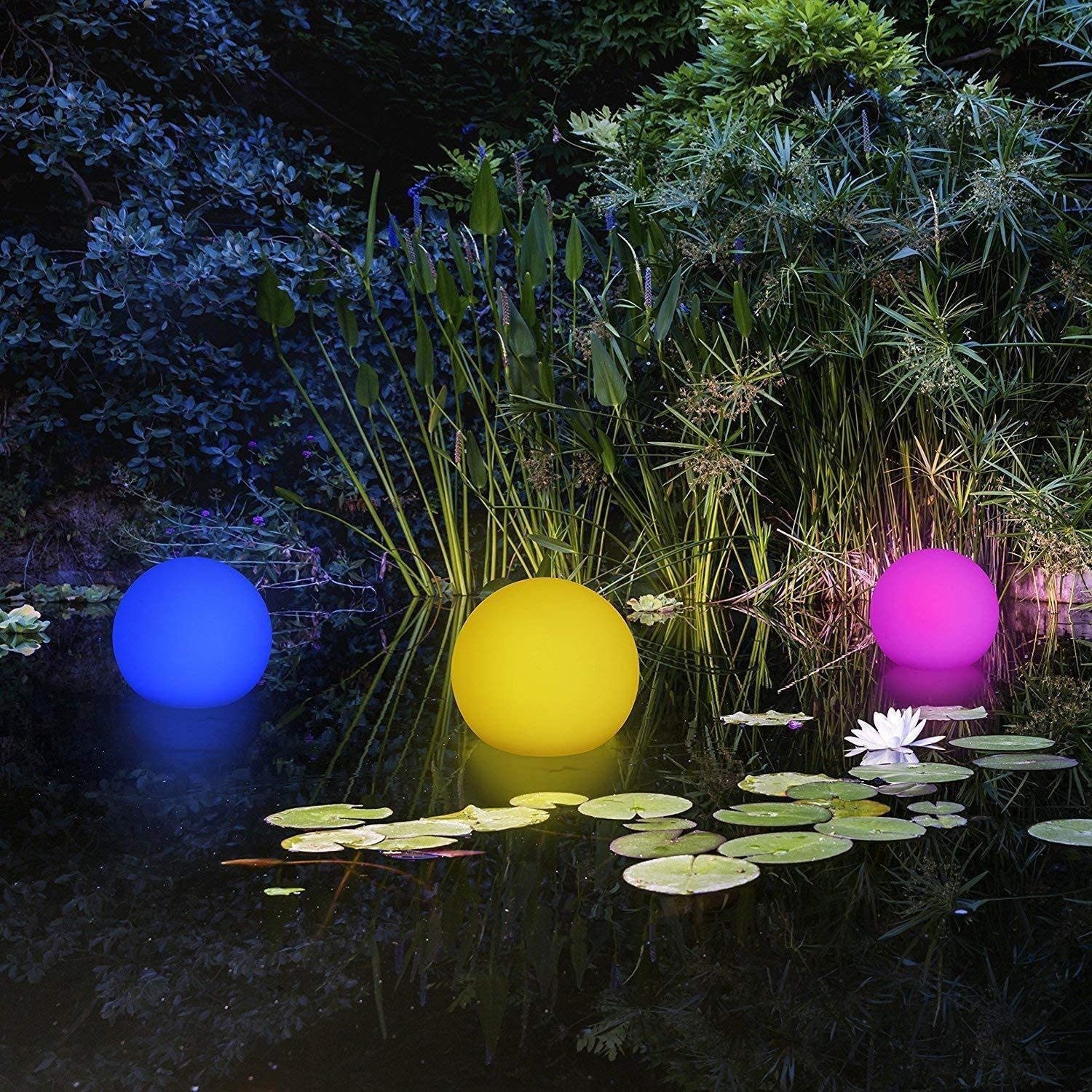 BONETTI LED Kugelleuchte LED Solar Gartenkugel – schwimmfähige Außenleuchte günstig online kaufen