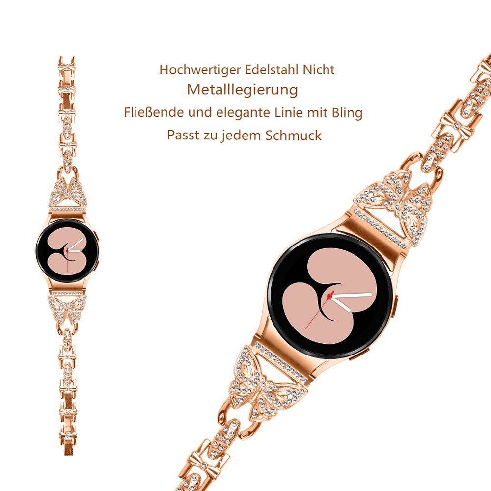 Metallarmband Uhrenarmband Galaxy Watch mit FELIXLEO 4/5/6 40MM/44MM Uhrenarmband