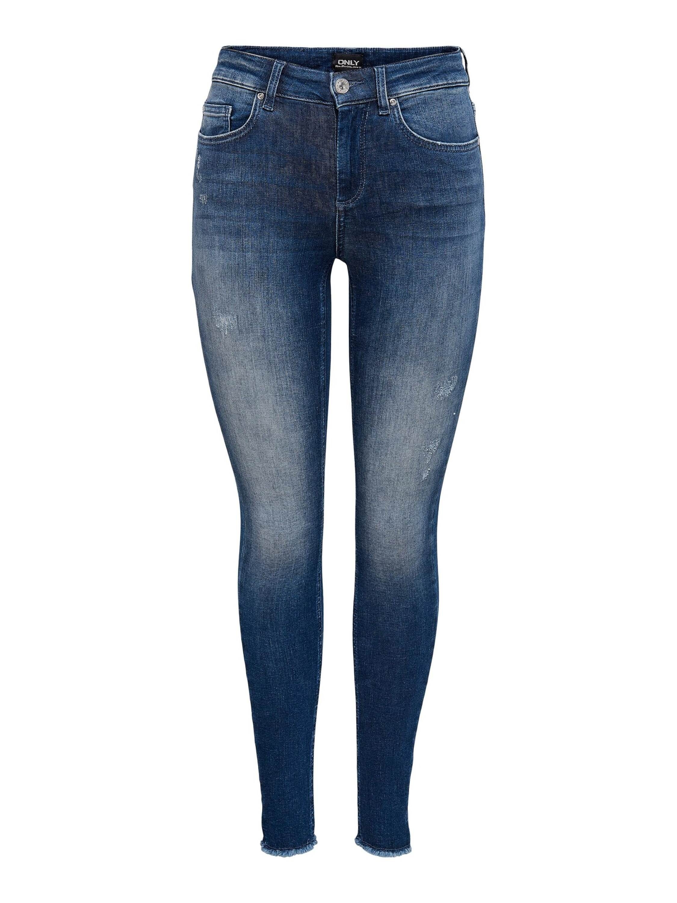 Skinny-fit-Jeans ONLBLUSH LIFE MID SK ANK RAW