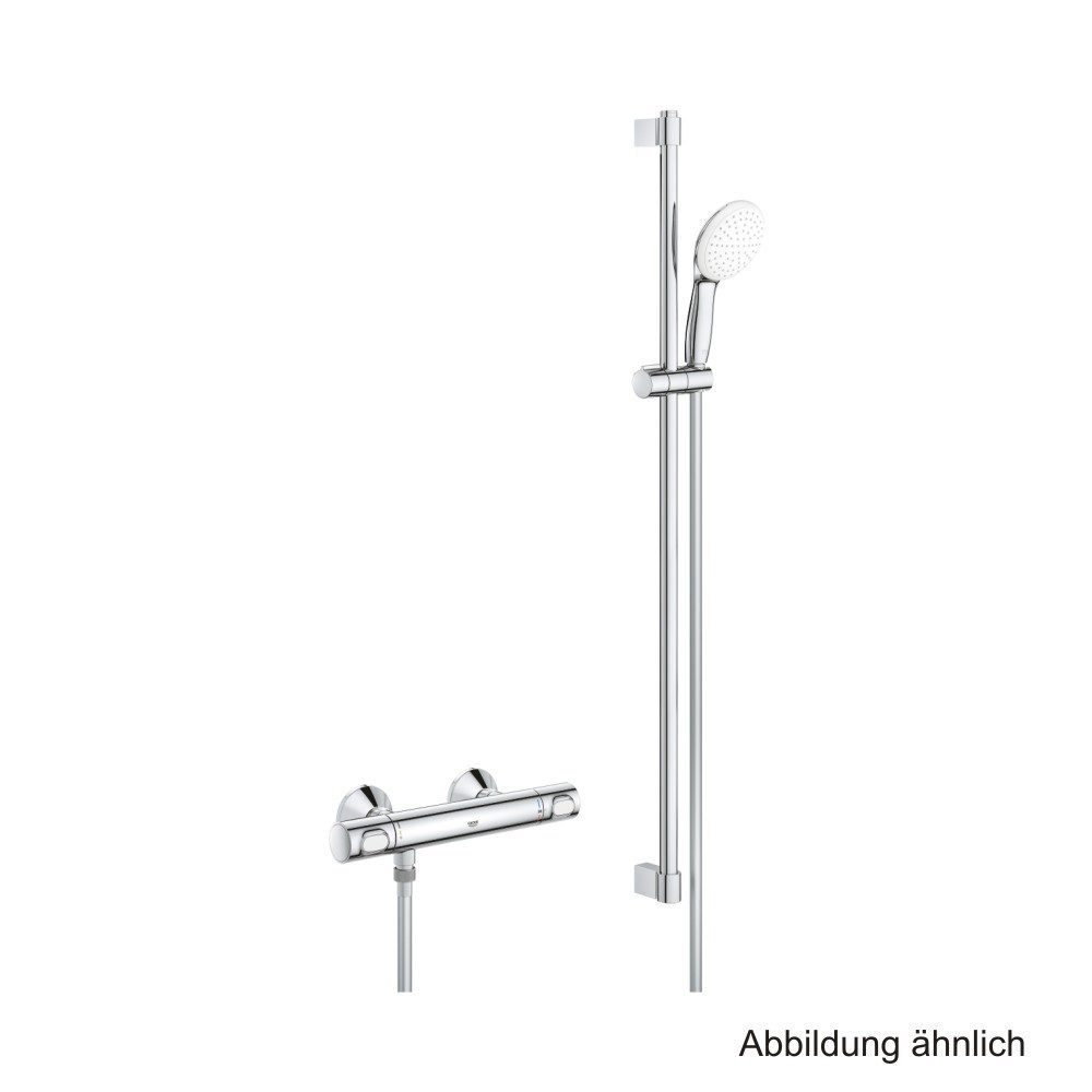 Grohe Badarmatur GROHE Grohtherm 500 THM-Brausebatterie mit Brausegarnitur 900mm chrom