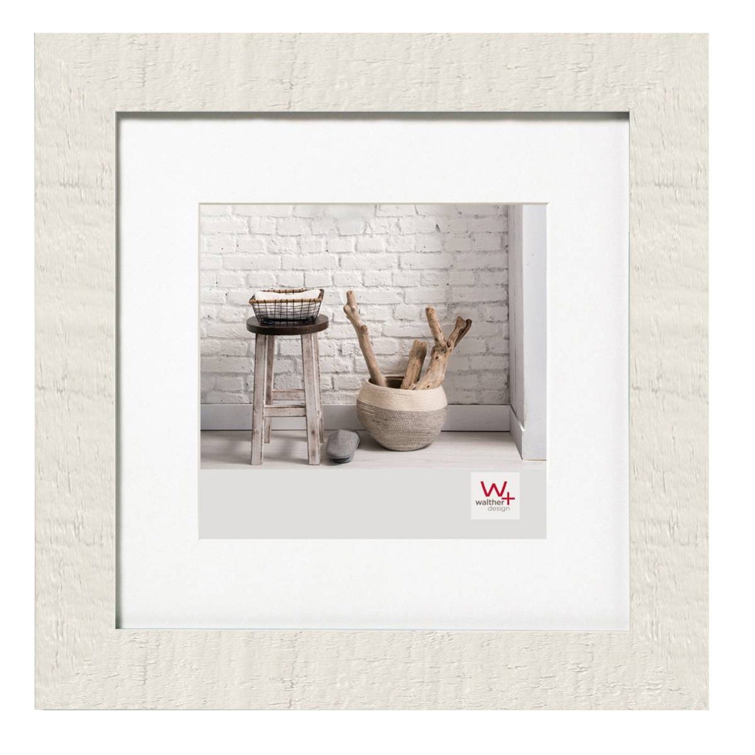 Walther Design Bilderrahmen HOME, Holz, Polarweiß, 18 x 18 cm, 30 x 30 cm, (1 St)