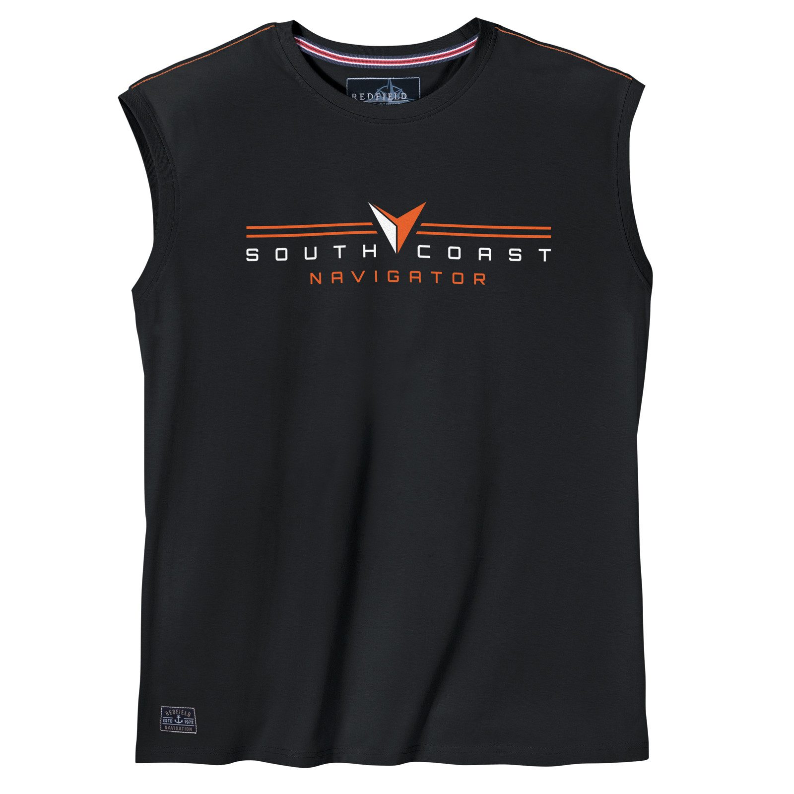 redfield Rundhalsshirt Redfield T-Shirt Yacht Druck in großen Größen, Night günstig online kaufen