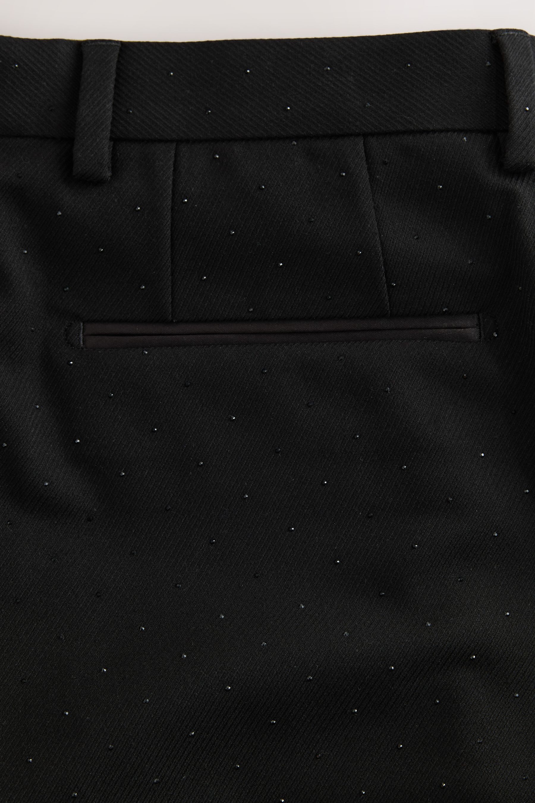 Next Anzughose Slim Fit Smokinganzughose mit Pailletten (1-tlg)