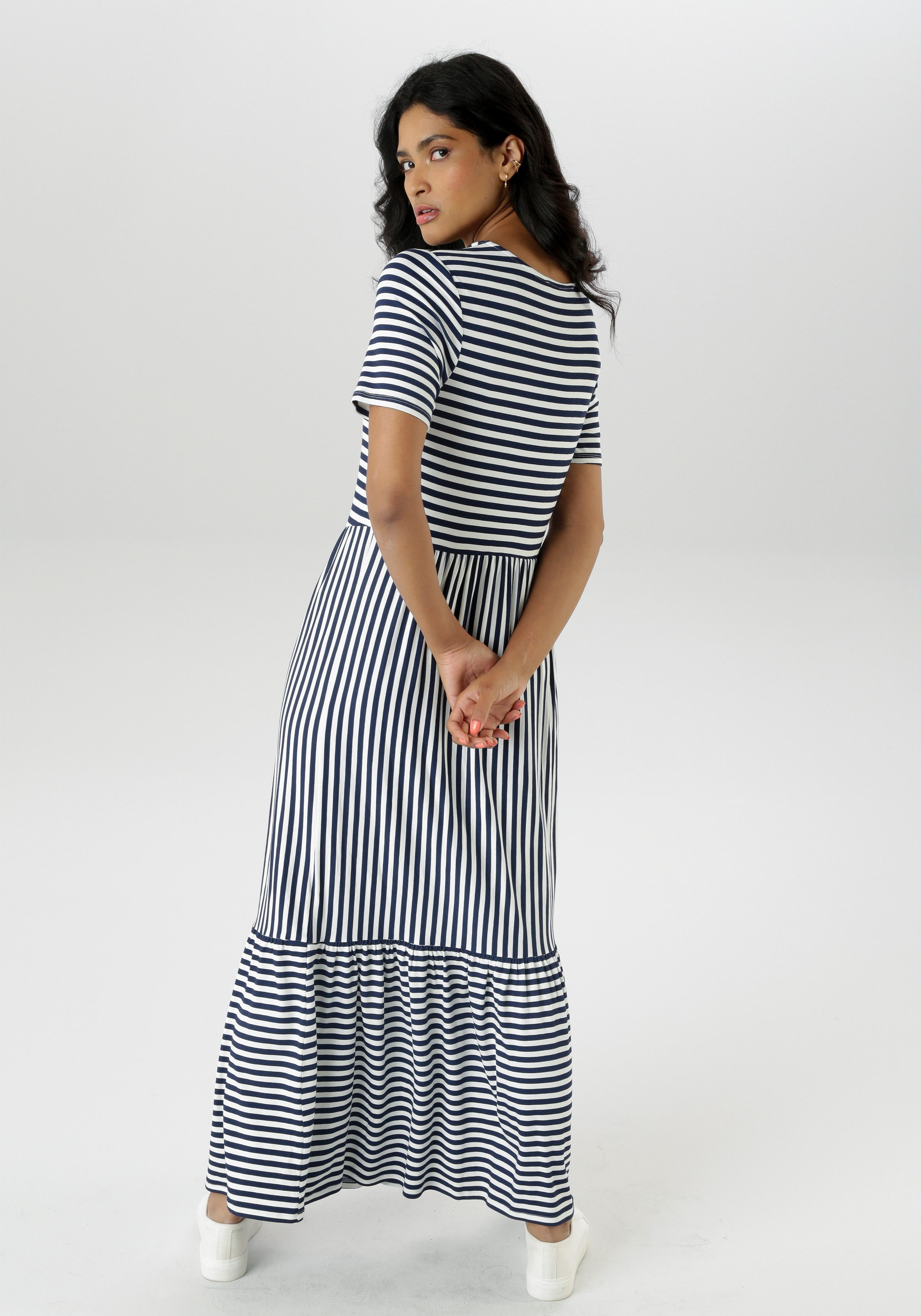 Aniston SELECTED Sommerkleid im gestreiften Design günstig online kaufen