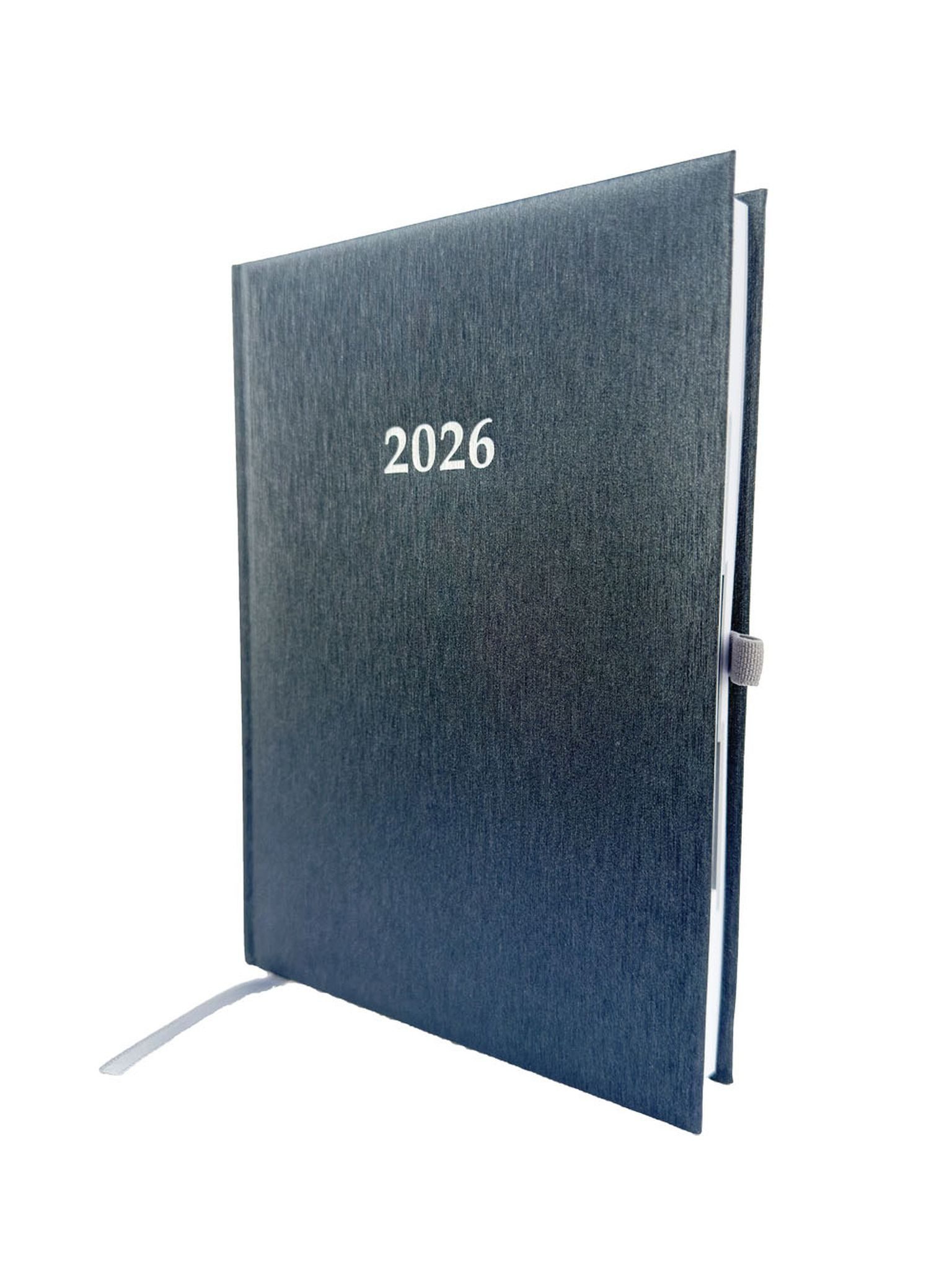 ADINA Buchkalender 2026 ADINA Buchkalender Chefplaner A5 anthrazit-metallic 1 Tag 1 Seite