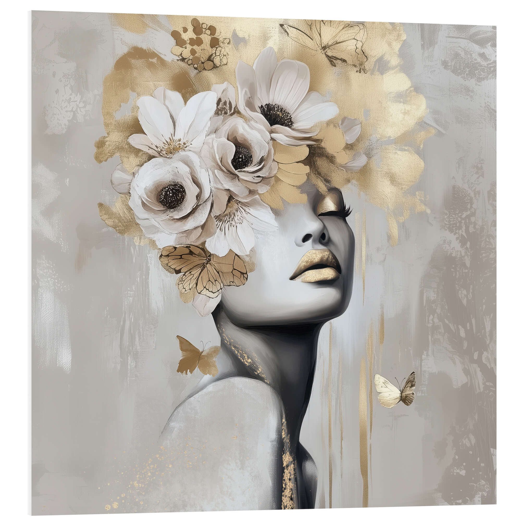 Posterlounge Wandbild Mariposa Gold, Bella Eve, günstig online kaufen