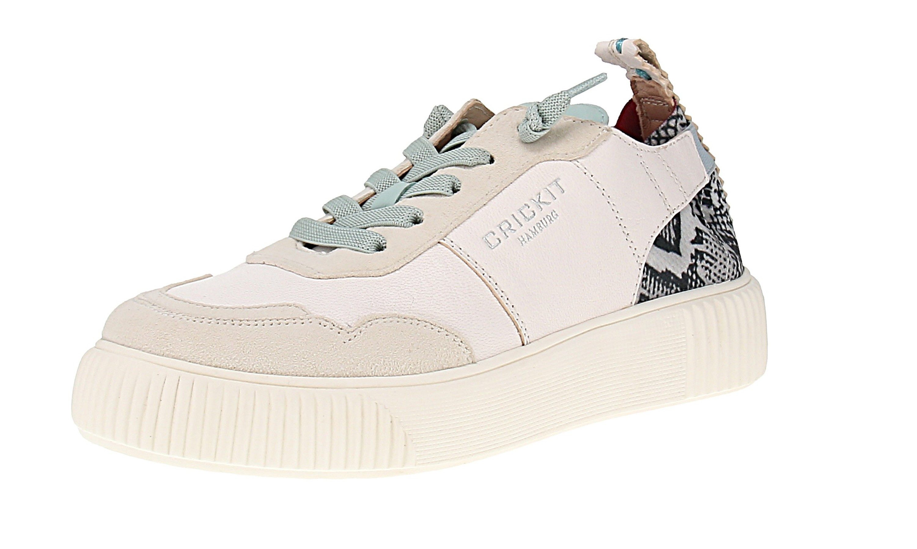 CRICKIT Crickit Oakli - Damen Sneaker - Weiß-Schlange Sneaker