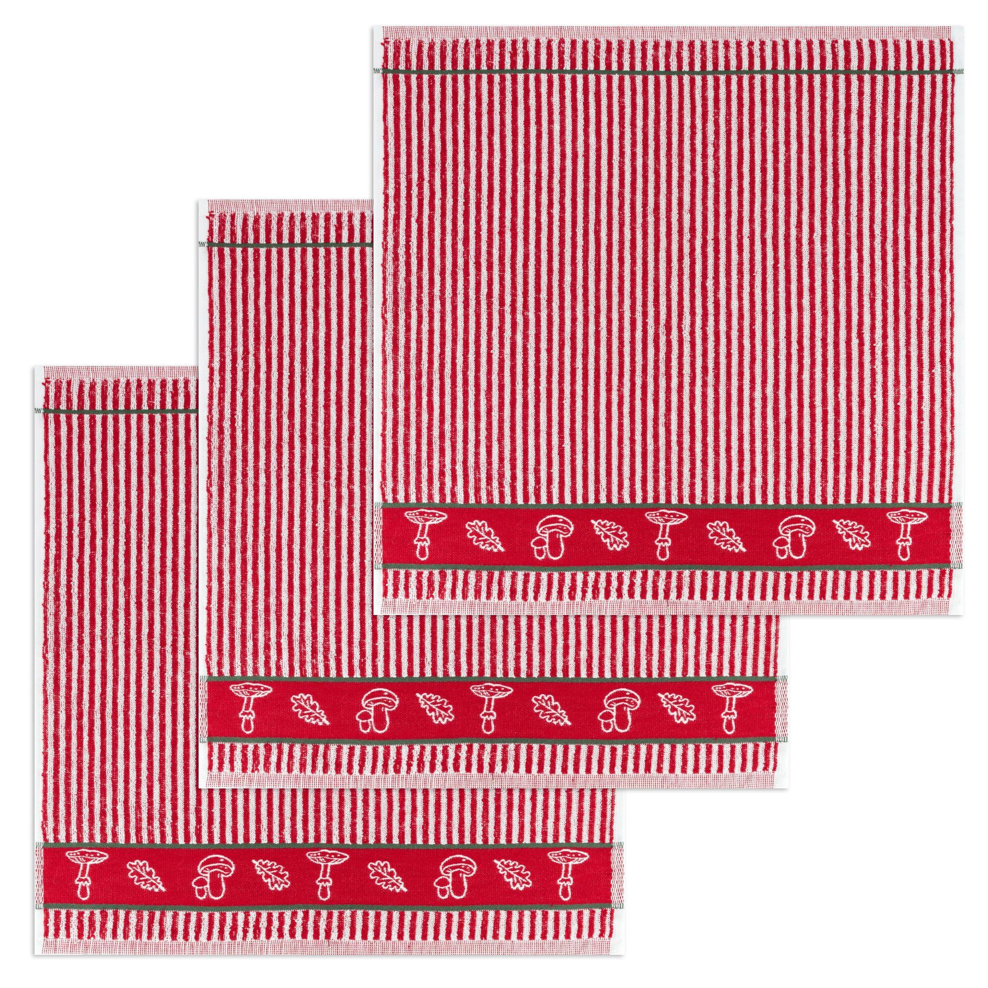 Kracht Geschirrtuch Waldpilze, (Set, 3-tlg., Set), günstig online kaufen