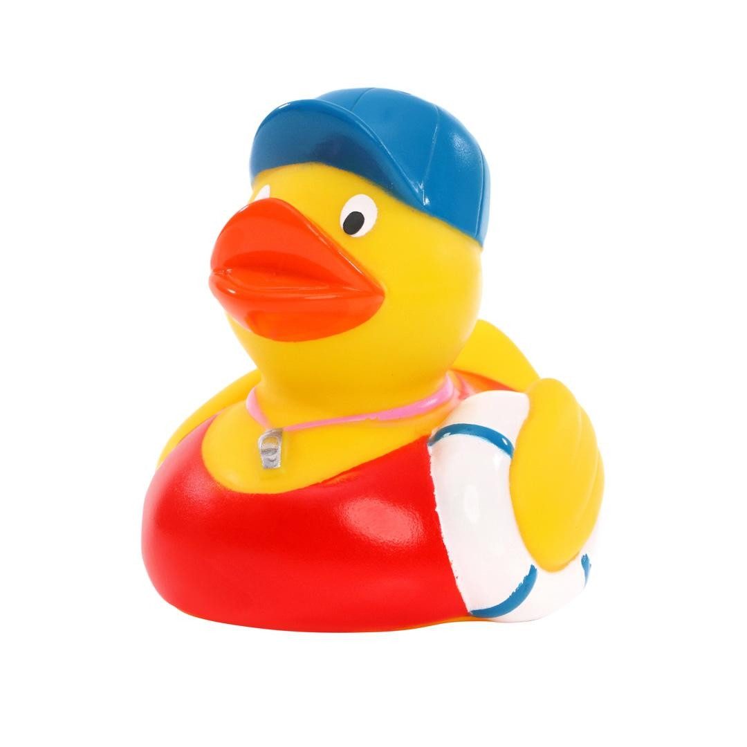 mbw Grußkarten Bademeister - Quietscheente - Badeente - Sportente - ca. 8 cm gross