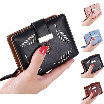 SOTOR Brieftasche Mini Geldbörse Geldbeutel Damen mit Bargeld/ID/Kreditkarte Halter (RFID-Schutz, Portemonnaie Damen), Klein Geldbörse