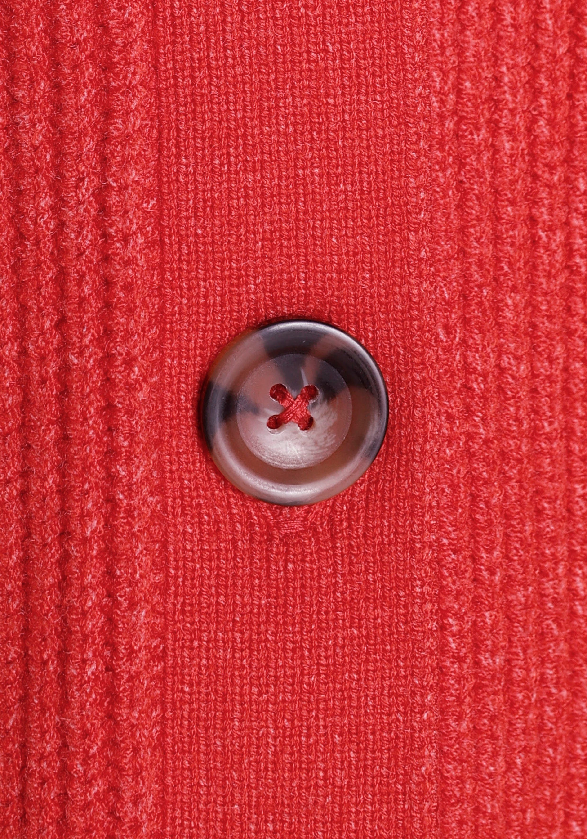 Laura Scott Cardigan in nachhaltigem Kurzform (aus rot Material) modischer