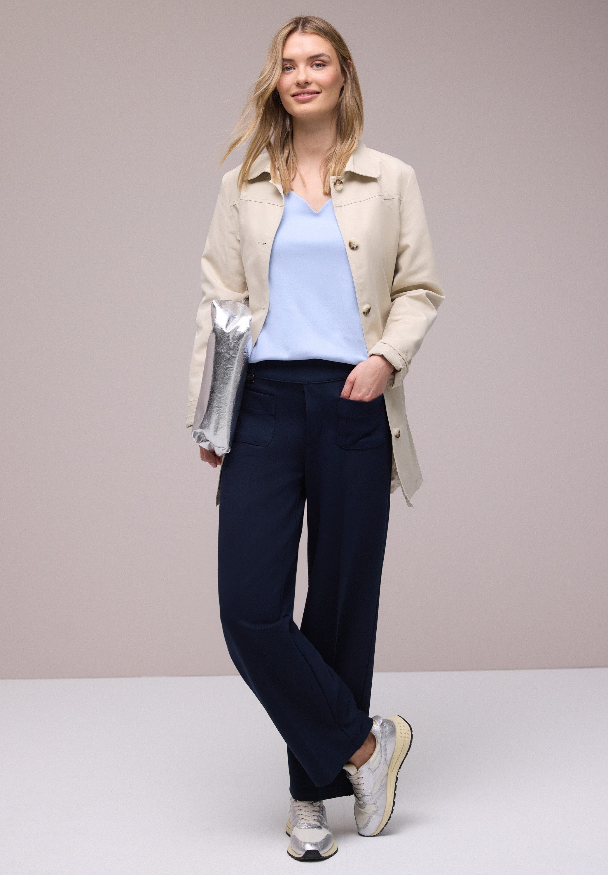 STREET ONE Kurzarmshirt Style Ada Sommershirt mit Herz-Ausschnitt – Bild 5 von 5