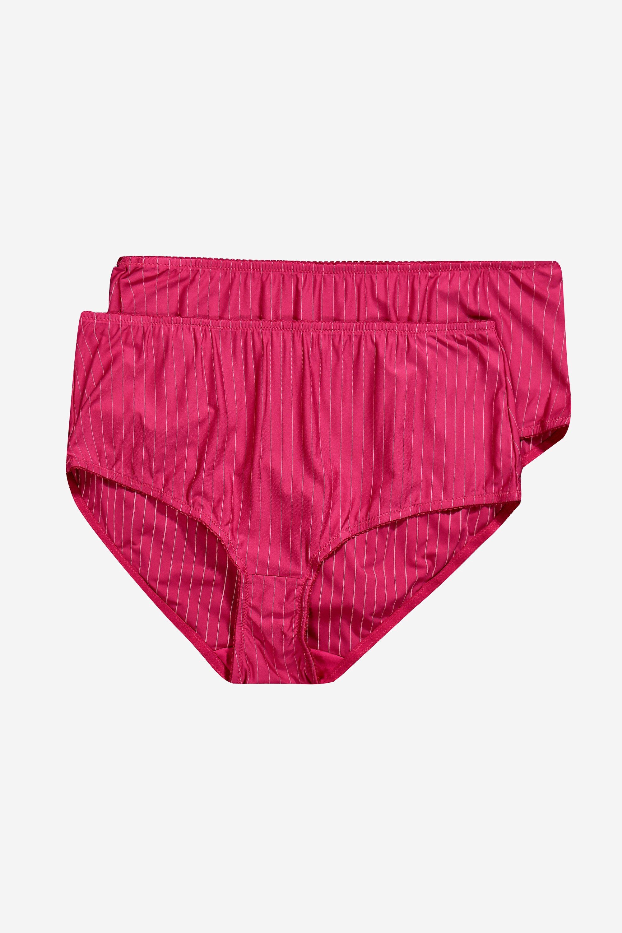 Slip Midislips 2er-Pack Nadelstreifen höher geschnitten