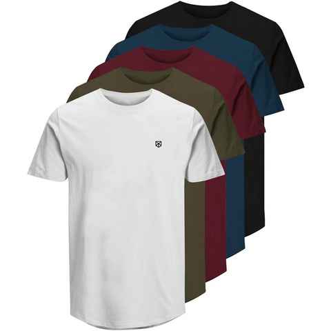 Jack & Jones T-Shirt BLABRODY TEE 5PK (Packung, 5-tlg., 5er-Pack)