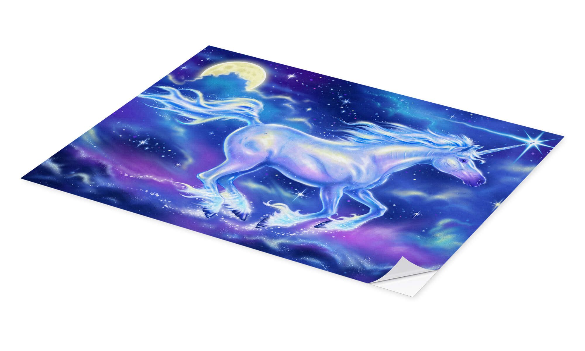 Posterlounge Wandbild Einhorn, Richard Kelly, erhältlich als Poster, Leinwandbild, Wandsticker oder Acrylglasbild