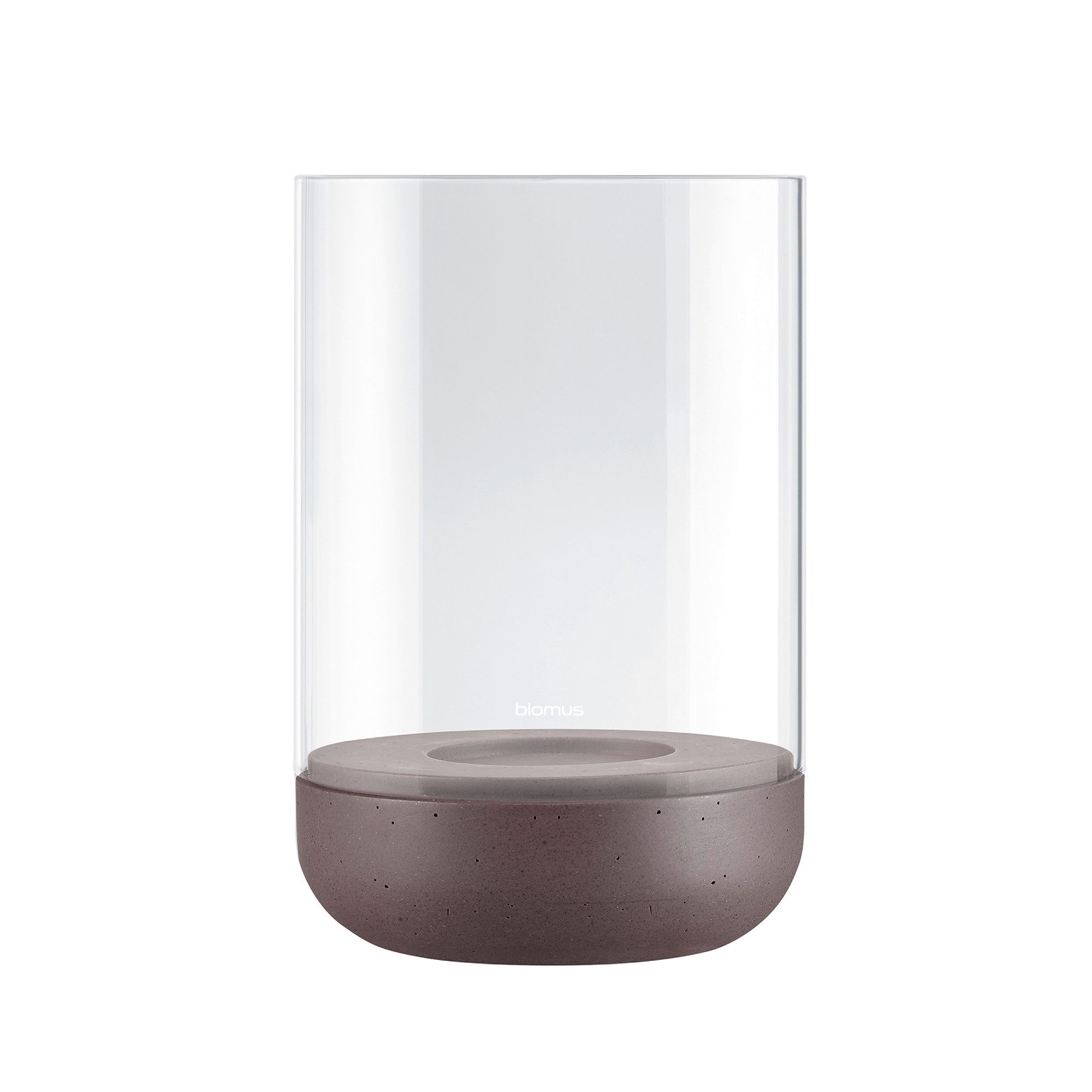 blomus Windlicht -CALMA- Glas Kerzenhalter, Stimmungslicht: modernes Deko-Design (1 St), Exklusive Betonoptik, Handgefertigt, Verschiedene Größen & Farben