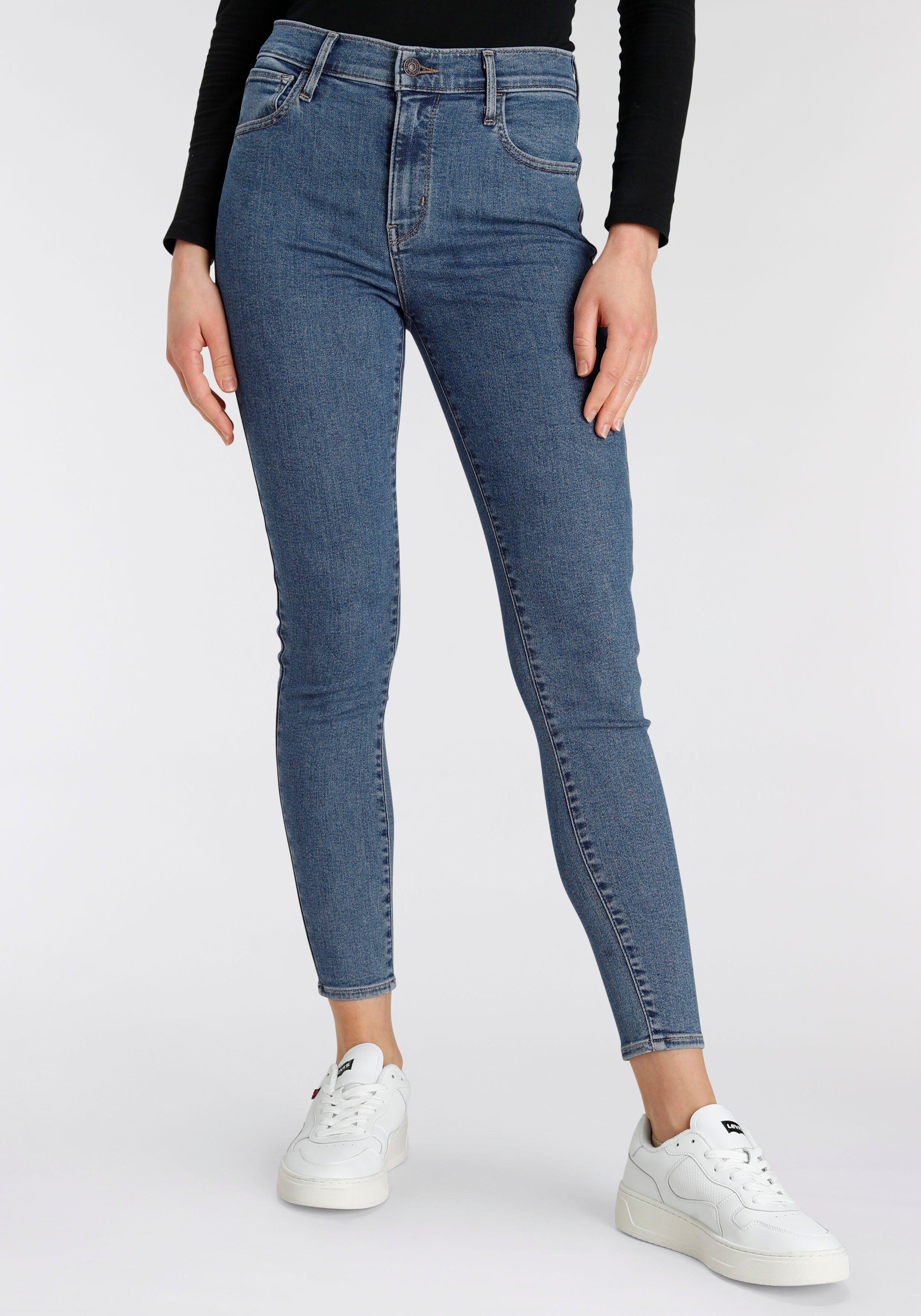 High 720 Skinny-fit-Jeans INDIGO Levi's® Rise STONEWASH