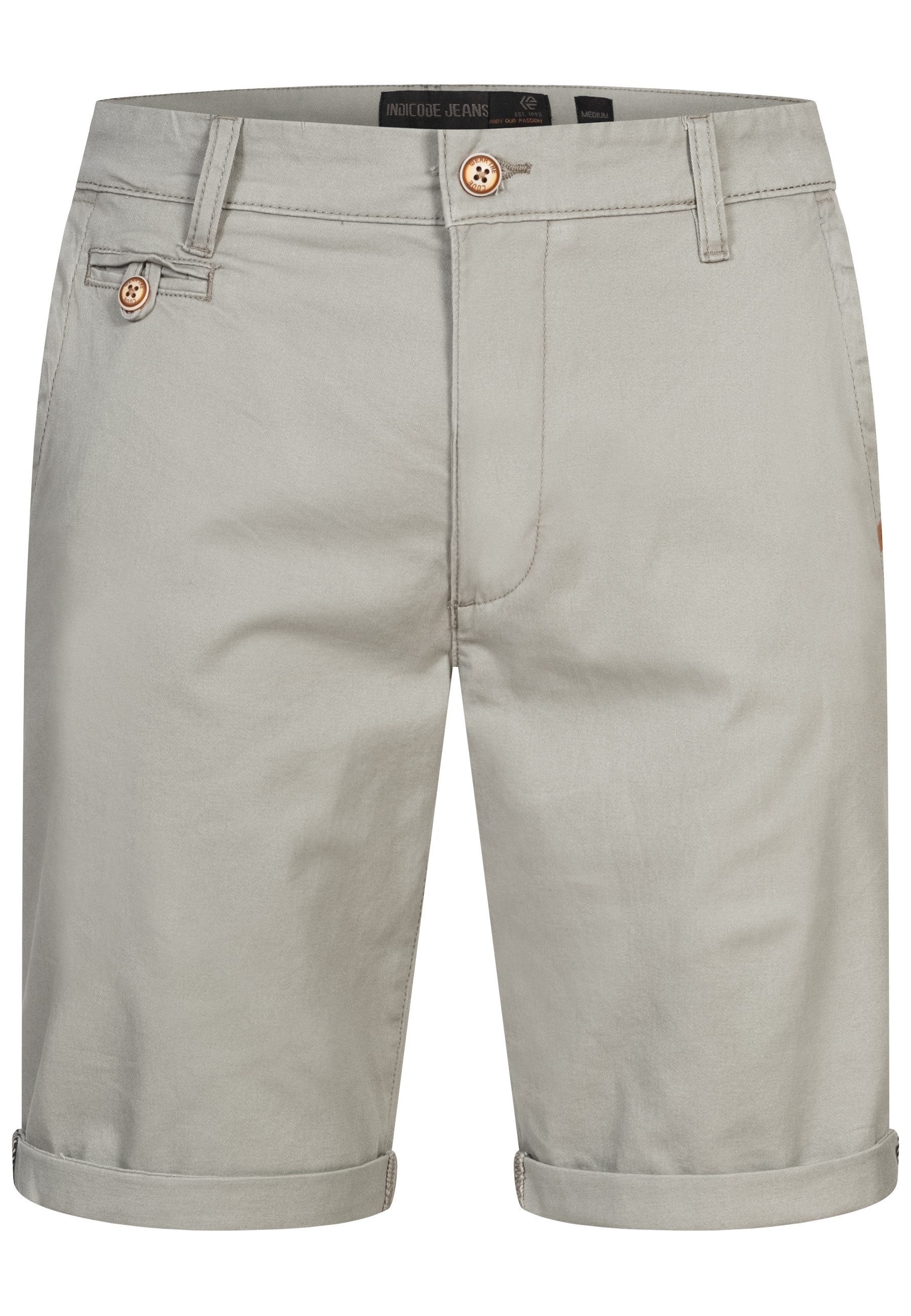 Indicode Chinoshorts Herren Cuba Chino Shorts Herrenshorts aus Baumwollgemi günstig online kaufen