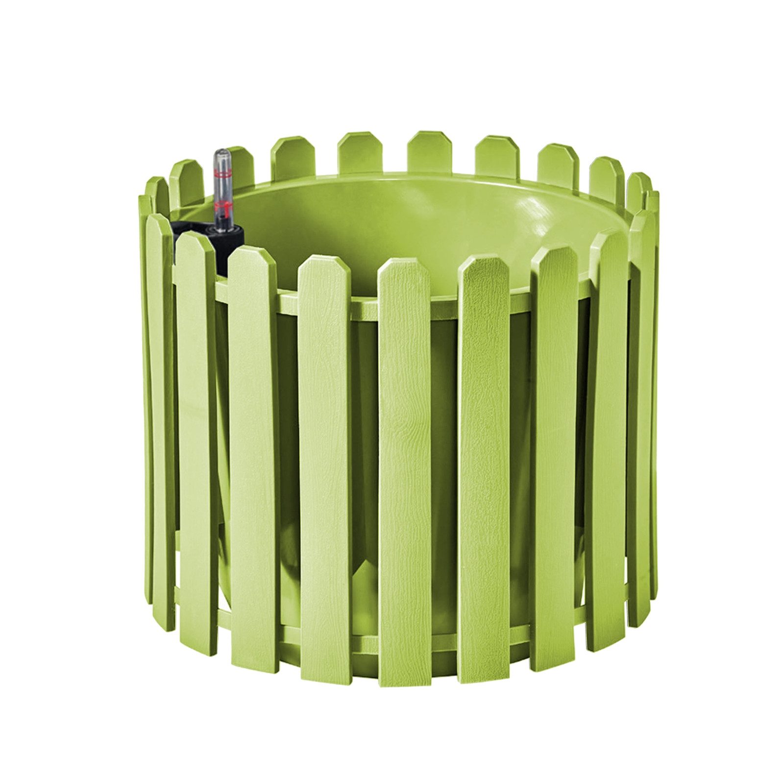 HTI-Living Blumentopf Blumentopf mit Wasserspeicher Nessa rund grün (Stück, 1 St., 1 Blumentopf), aus Kunststoff mit Wasserstandsanzeiger