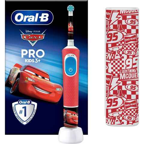 Oral-B Elektrische Zahnbürste Pro Kids Cars, Aufsteckbürsten: 1 St., für Kinder ab 3 Jahren