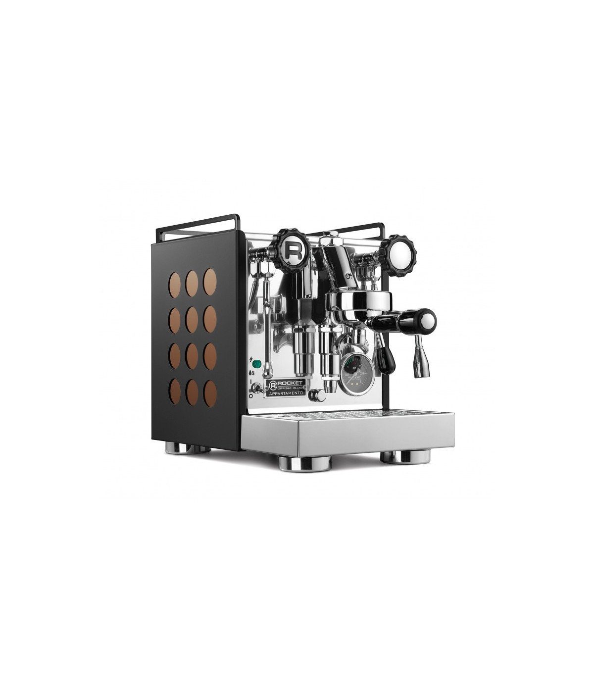 Rocket Espresso Espressomaschine Kaffeemaschine Rocket Espresso „Appartamento Black/Copper“