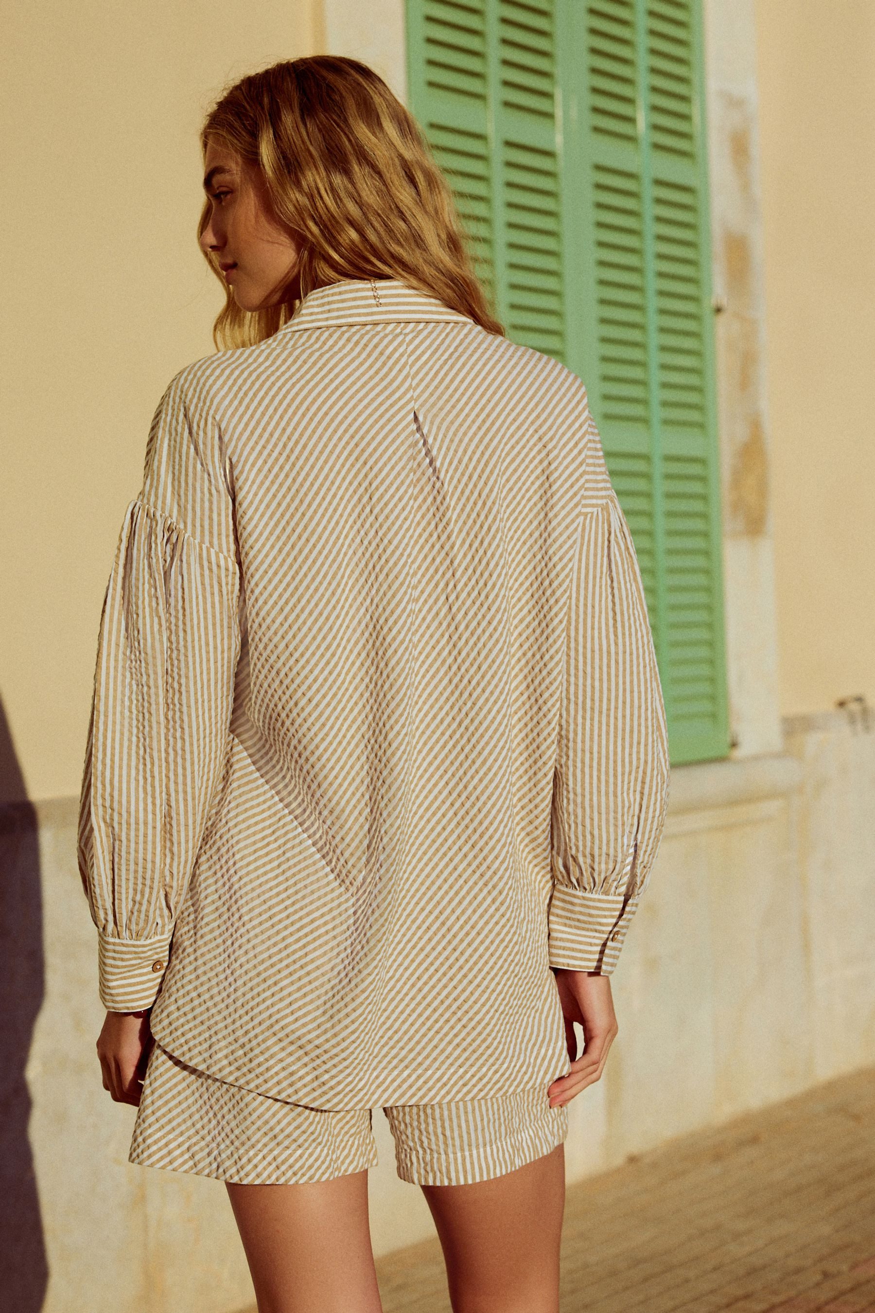 Next Langarmhemd Strandkleid aus 100 % Baumwolle (1-tlg) günstig online kaufen
