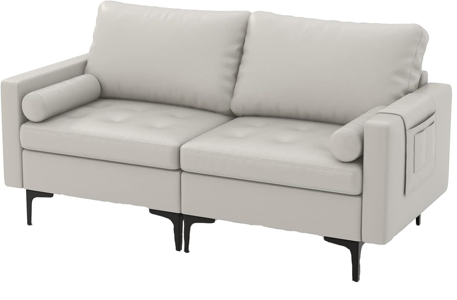 COSTWAY 2-Sitzer, Sofa, 2 tlg, gepolstert, günstig online kaufen