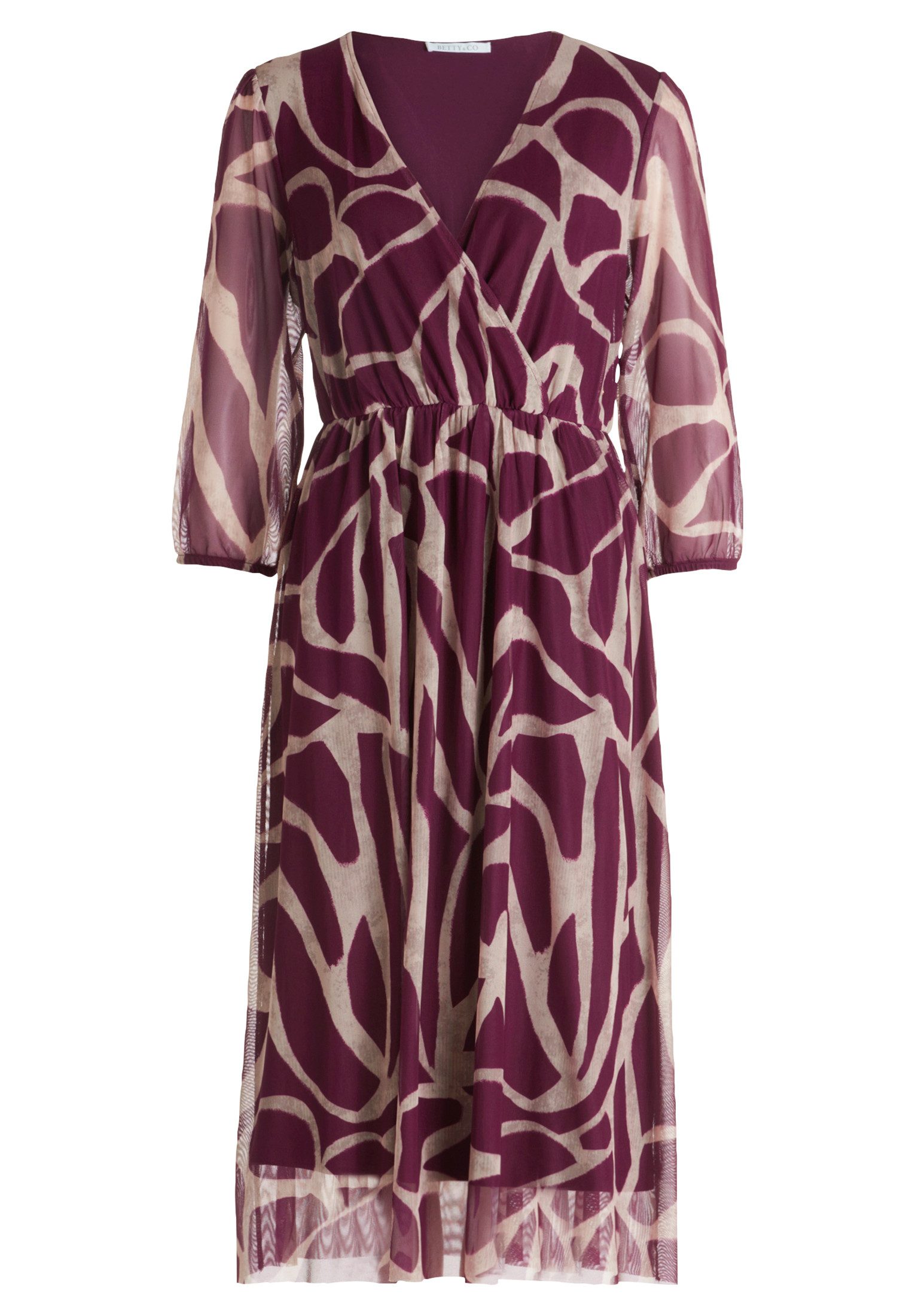 Betty&Co Meshkleid Damen Mesh-Kleid mit Print günstig online kaufen