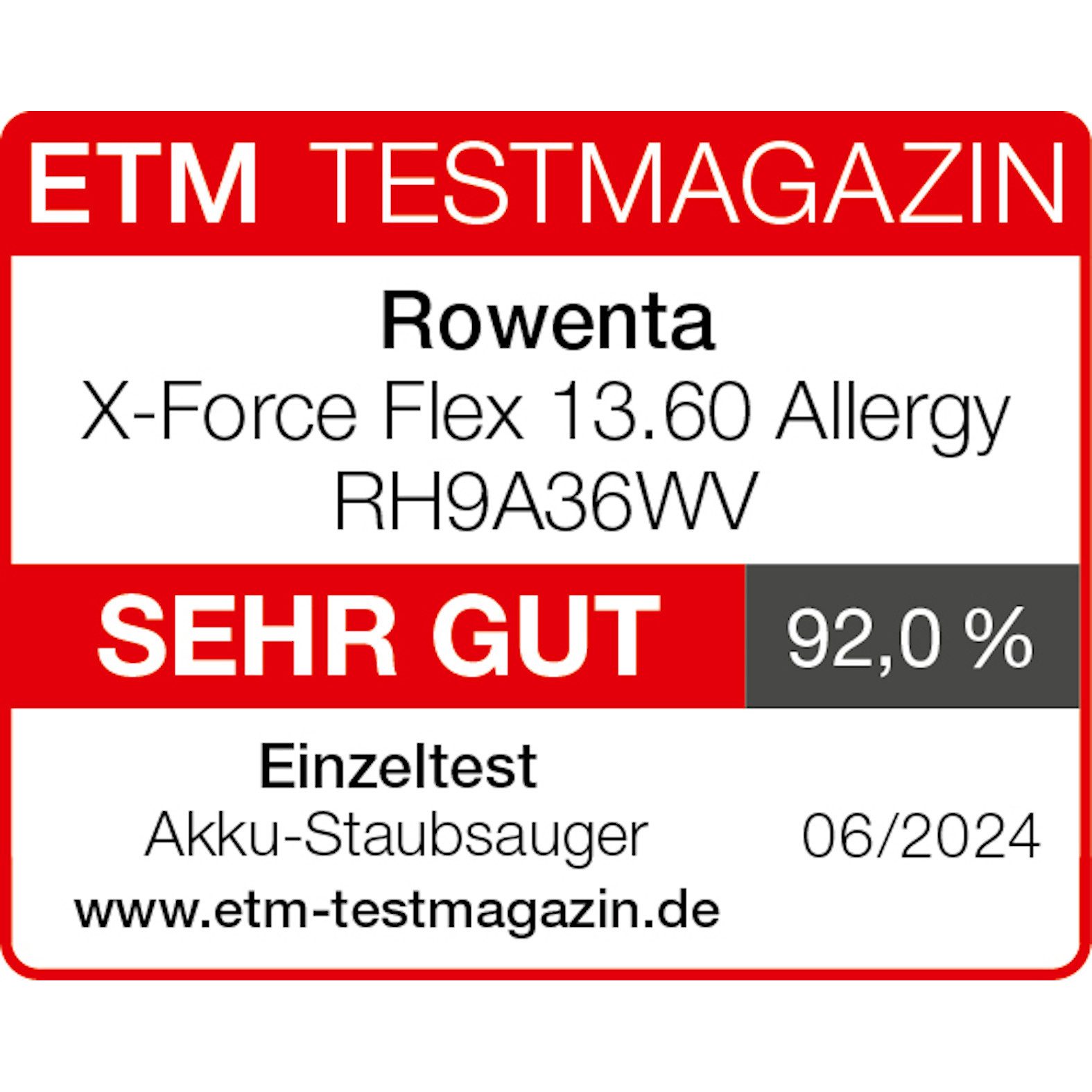 Rowenta Akku-Handstaubsauger 13.60 Allergy, hohe Saugleistung, ultraleicht, Flex-Gelenk, LED-Licht, 380 W, beutellos, sehr leicht, automatische Saugleistungsanpassung, RH9A36