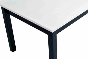 Furnix Esstisch FURNIX Esstisch Oloro-2 Küchentisch 110x60cm Tischplatte Metallbeine, 110x60 cm Höhe 58 cm, Metallbeine